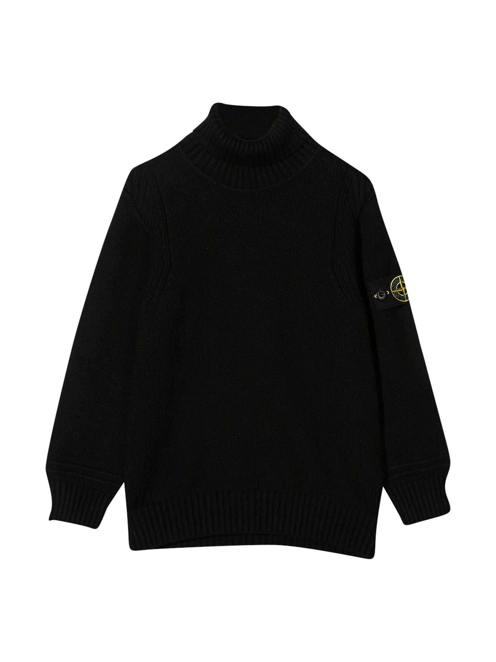 Stone Island Junior Black Sweater