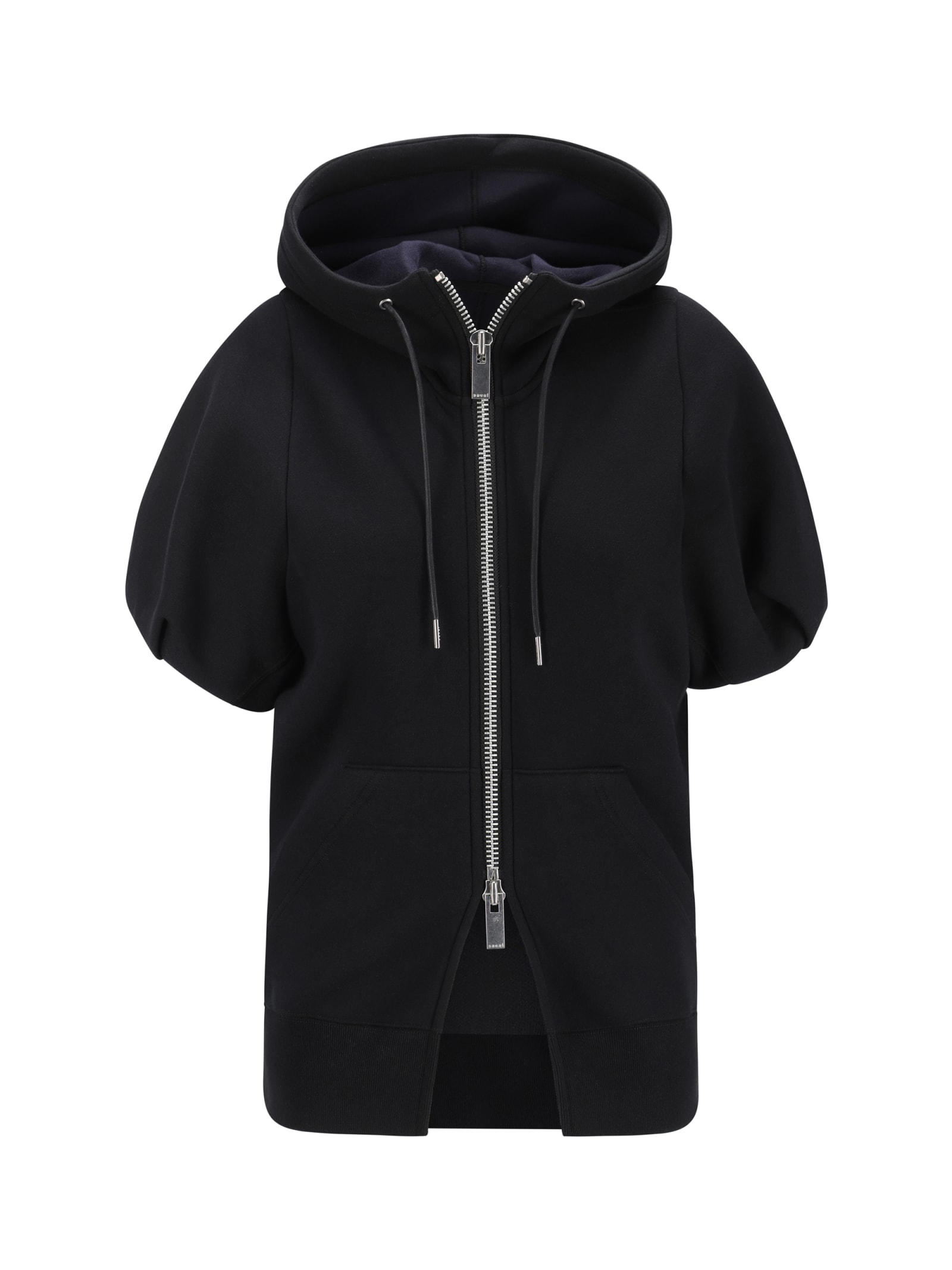 Shop Sacai Hoodie In Black