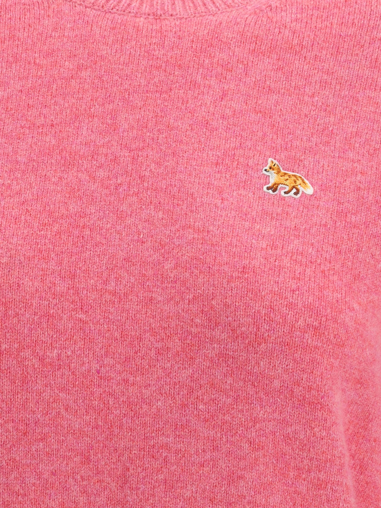 Maison Kitsuné Baby Fox Jumper In Pink