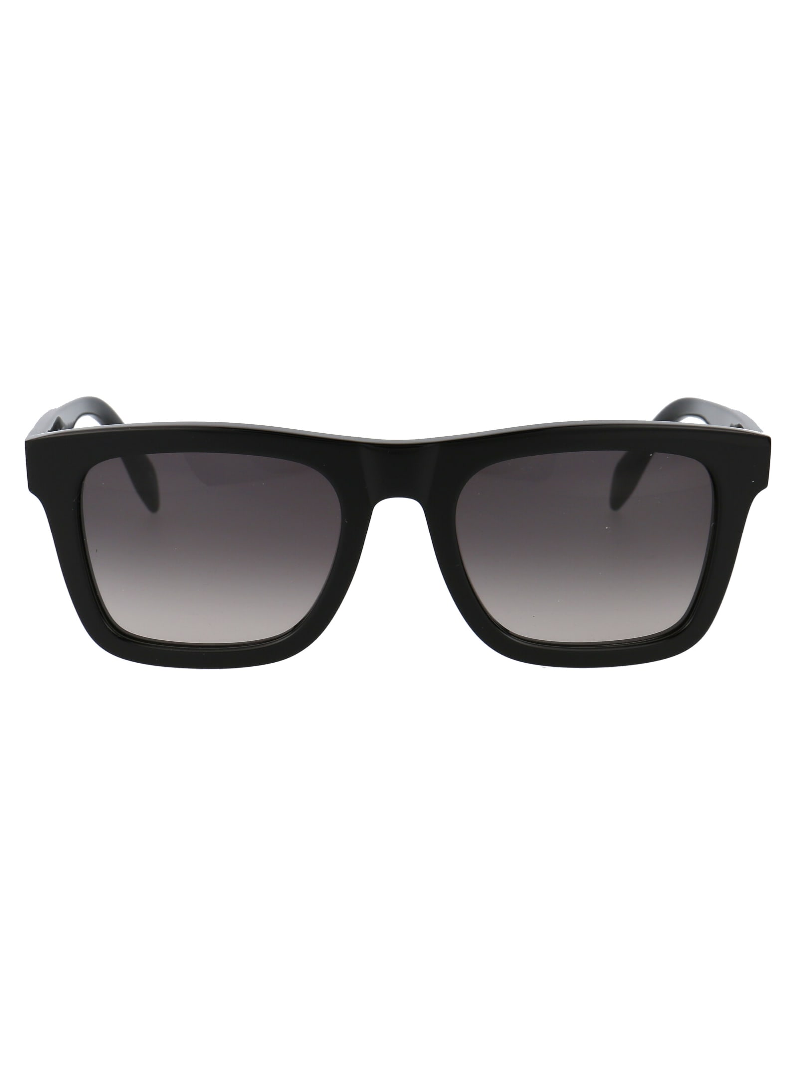 Alexander Mcqueen Am0301s Sunglasses In 001 Black Black Grey