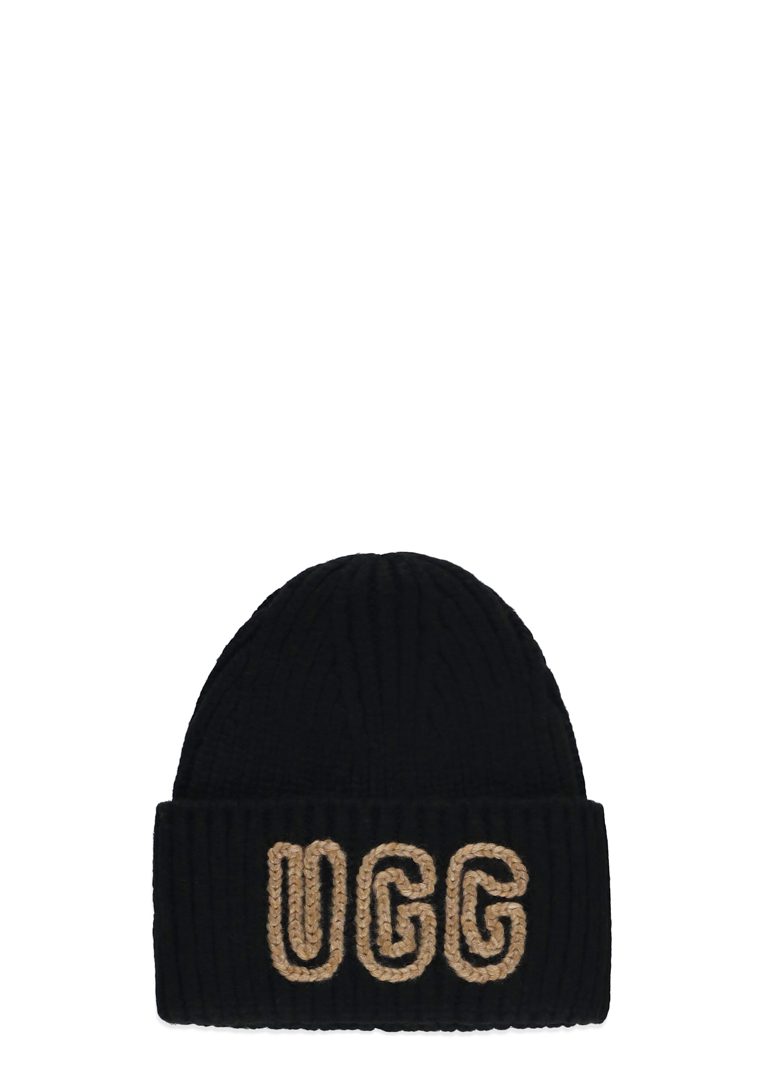 Ugg Chunky Rib Beanie Hat In Black