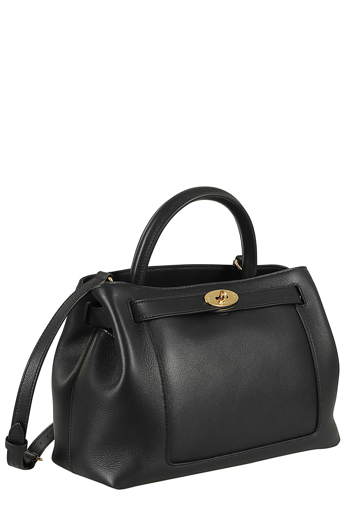 Shop Mulberry Medium Islington Silky Calf In Black