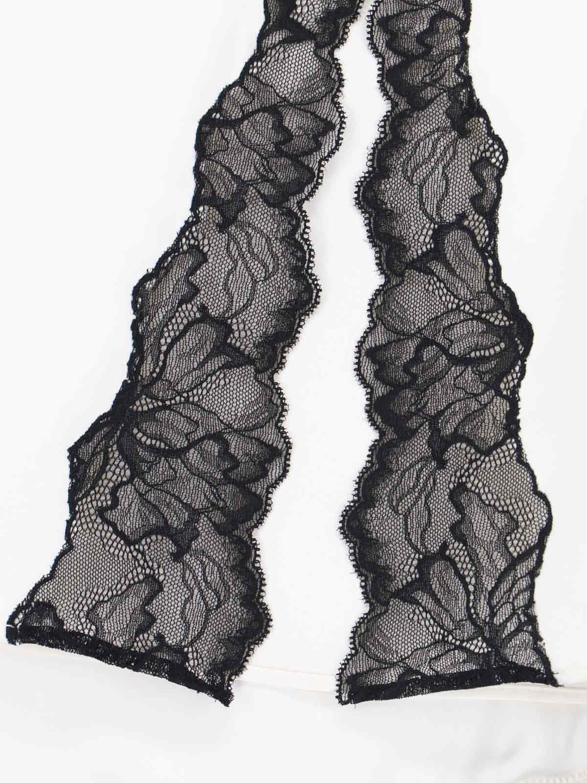 Calvin Klein Lace Detail Skirt Side Slit