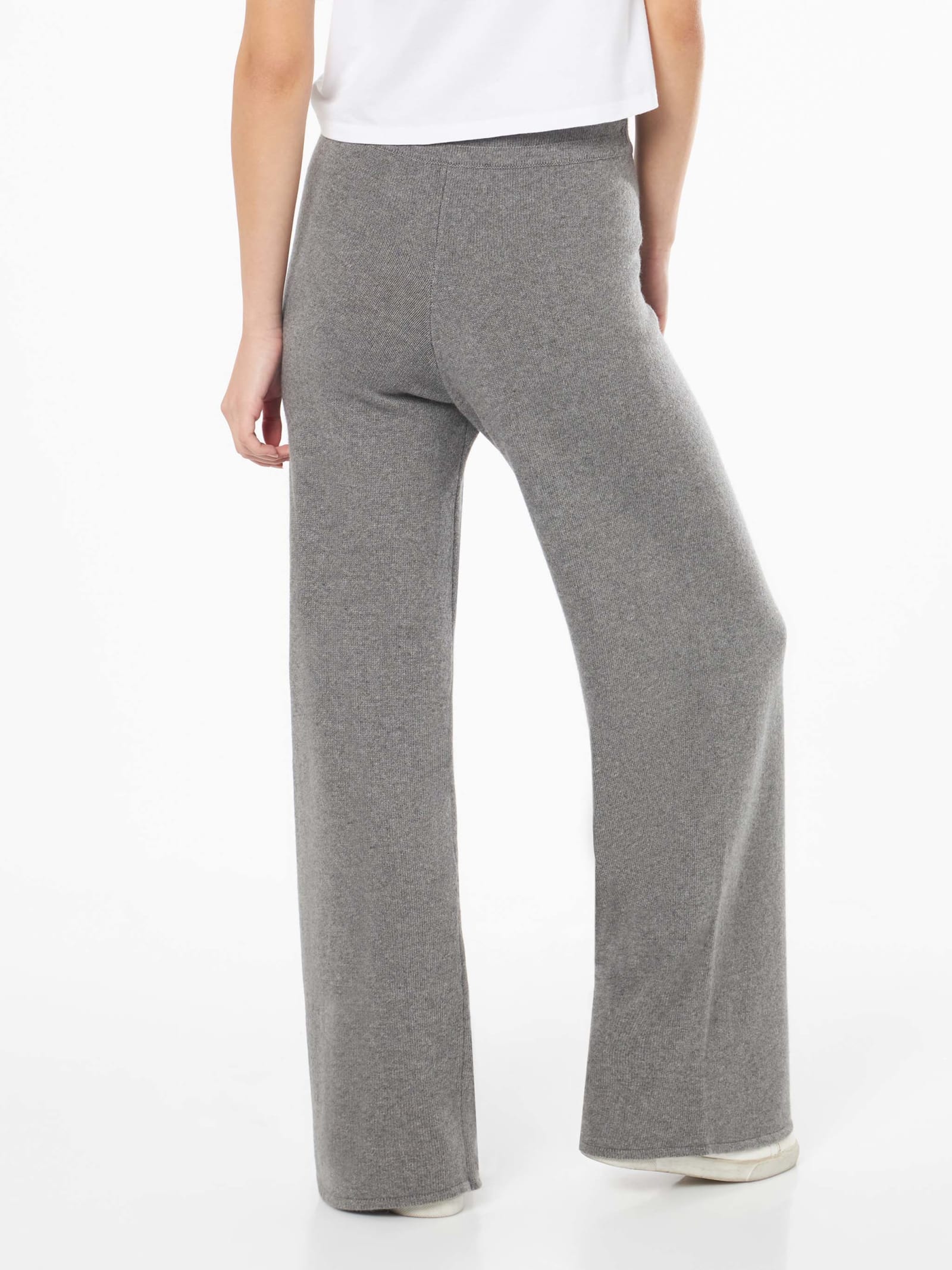 MC2 SAINT BARTH KNITTED GREY PALAZZO PANTS 