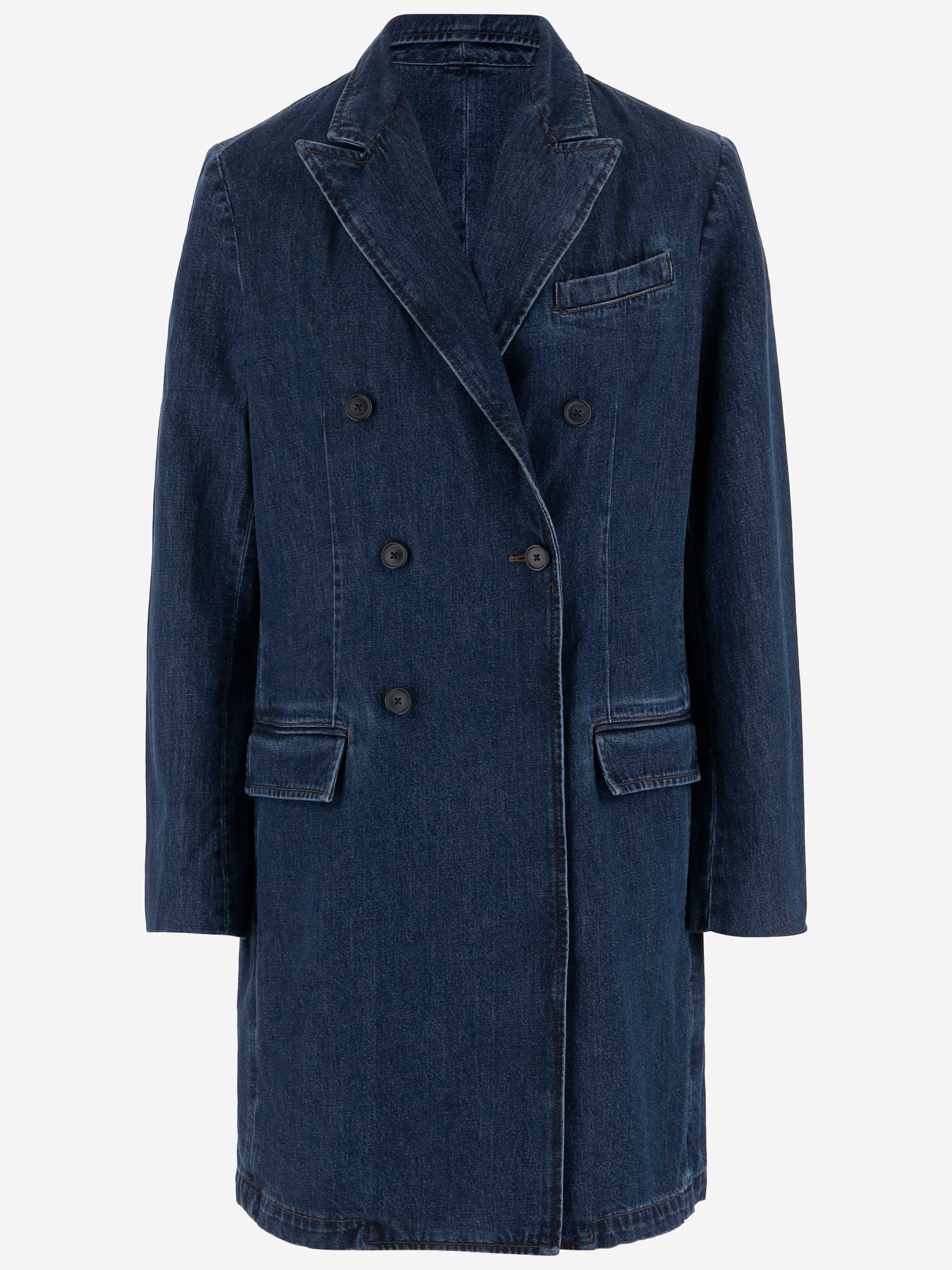 Polo Ralph Lauren Cotton Denim Short Coat In Blue