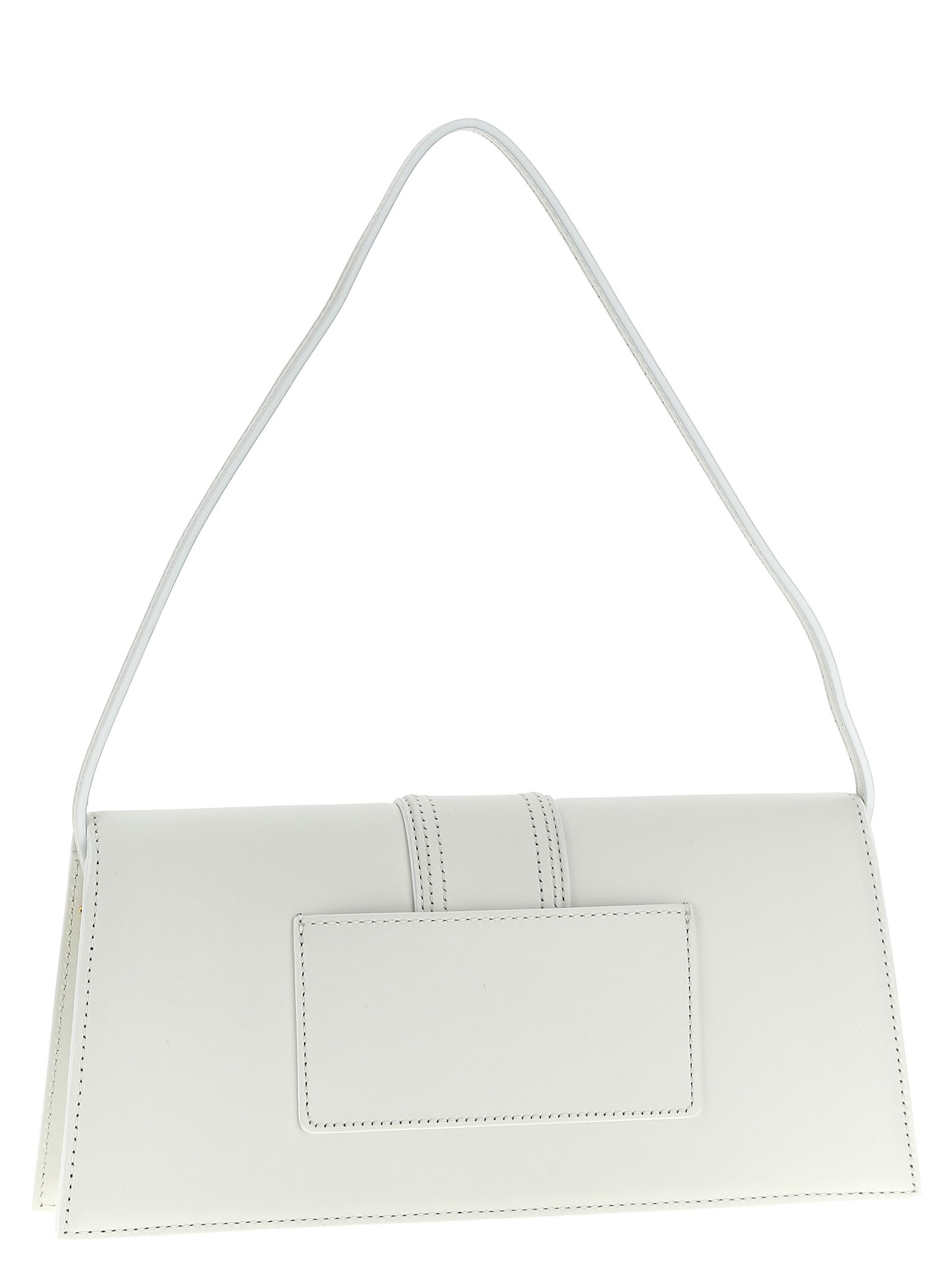 Shop Jacquemus Le Bambino Long Shoulder Bag In White