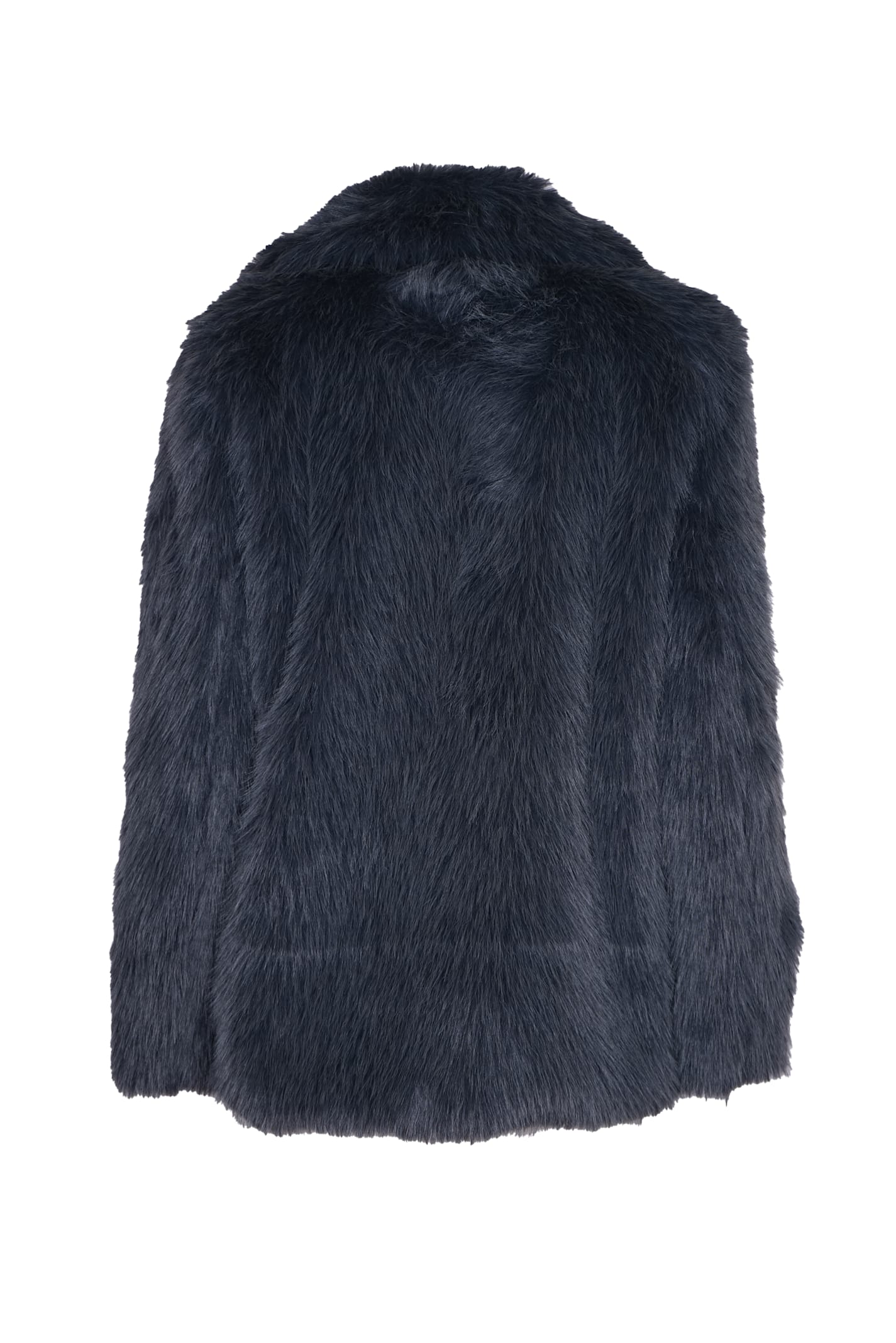 Shop Weili Zheng All-over Fur Applique Jacket In Grey