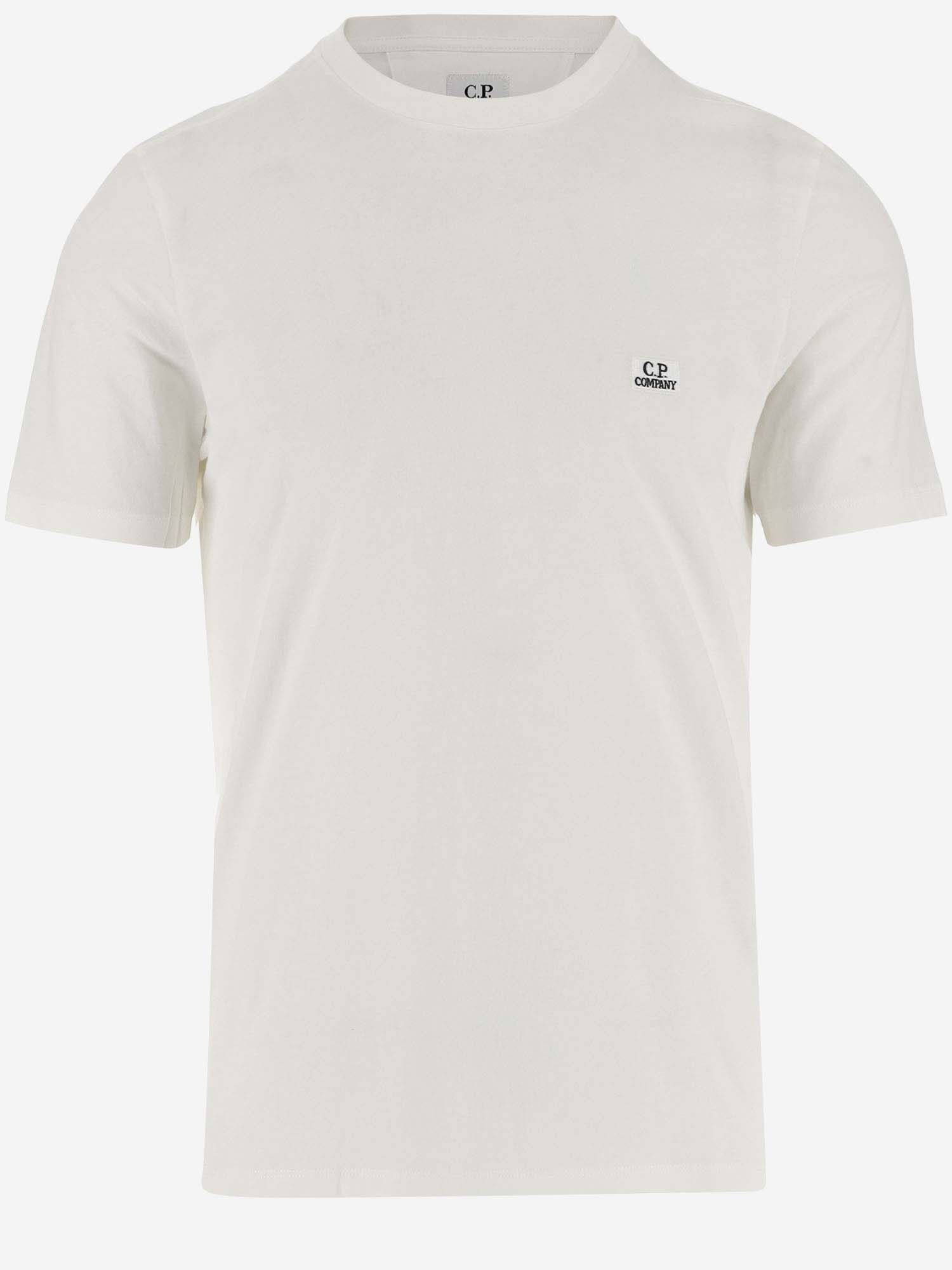 Shop C.p. Company Cotton T-shirt With Logo In White