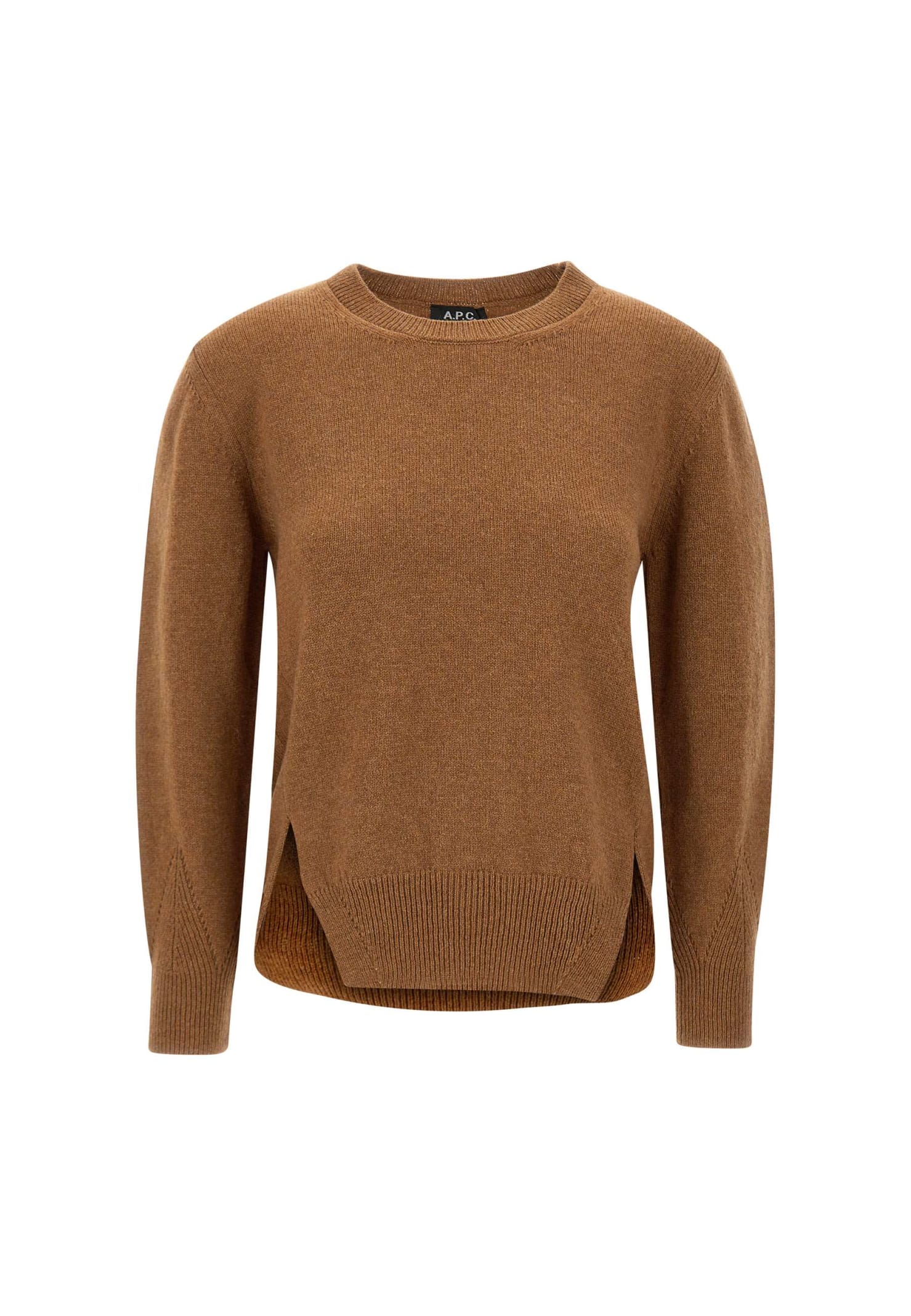 Apc Lucy Merino Wool Pullover In Brown