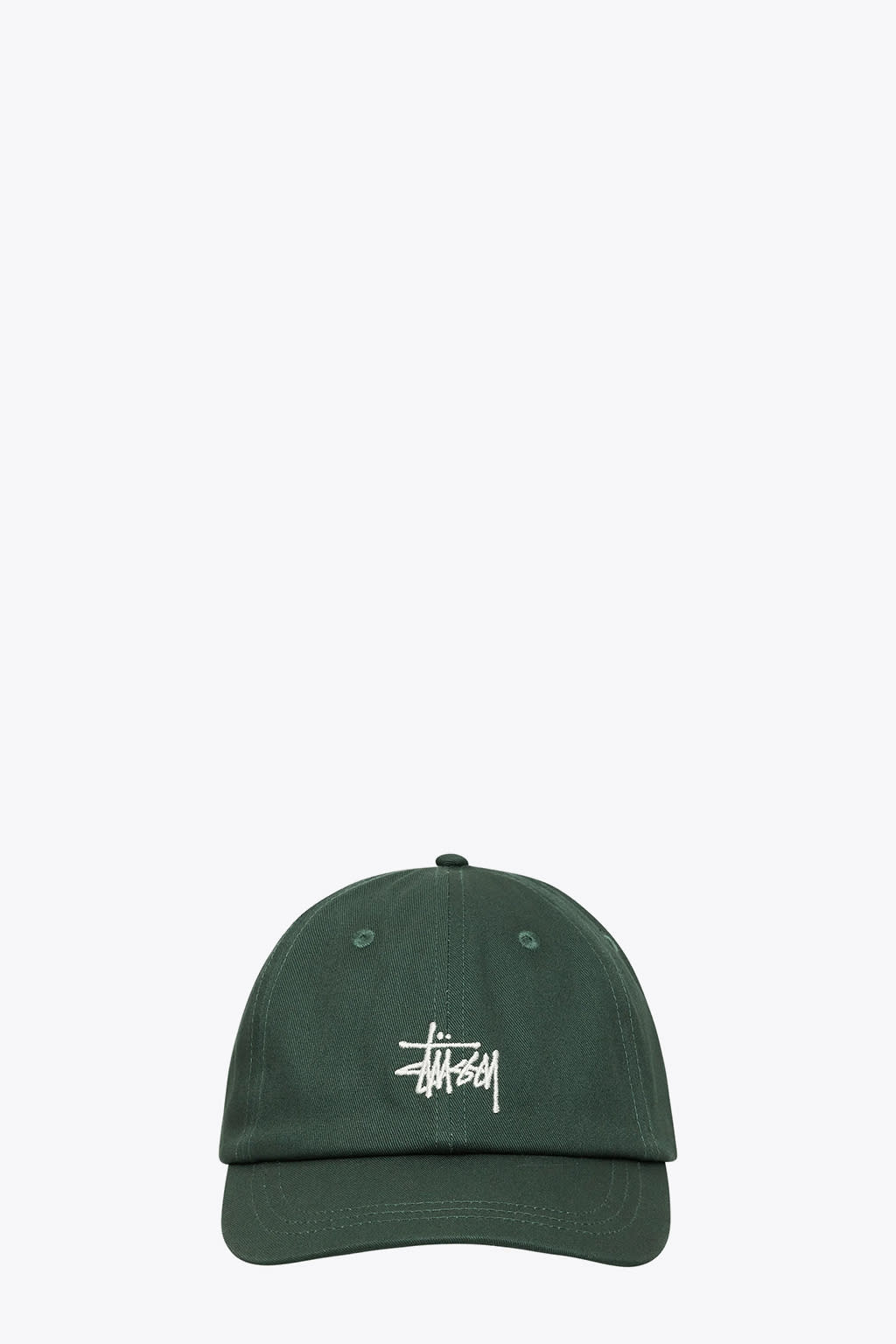 Stussy Basic Stock Low Pro Cap Green cap with logo embroidery - Basic stock low pro cap
