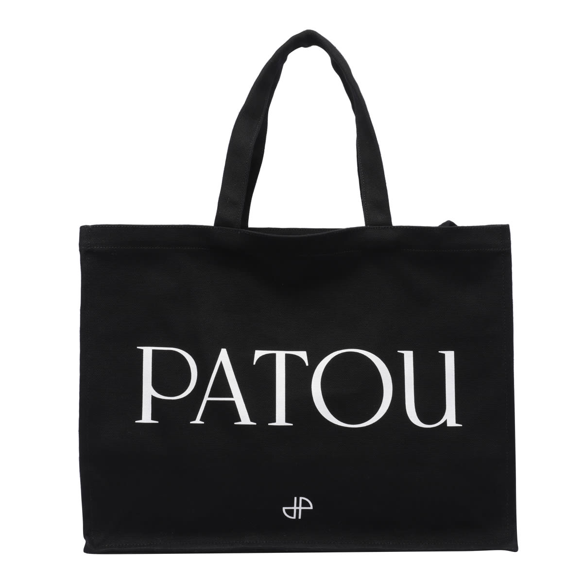 Shop Patou Large Logo Tote Bag In Nero