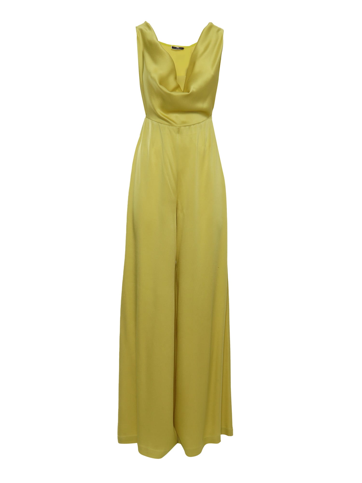 Shop Elisabetta Franchi Elegant Yellow Jumpsuit