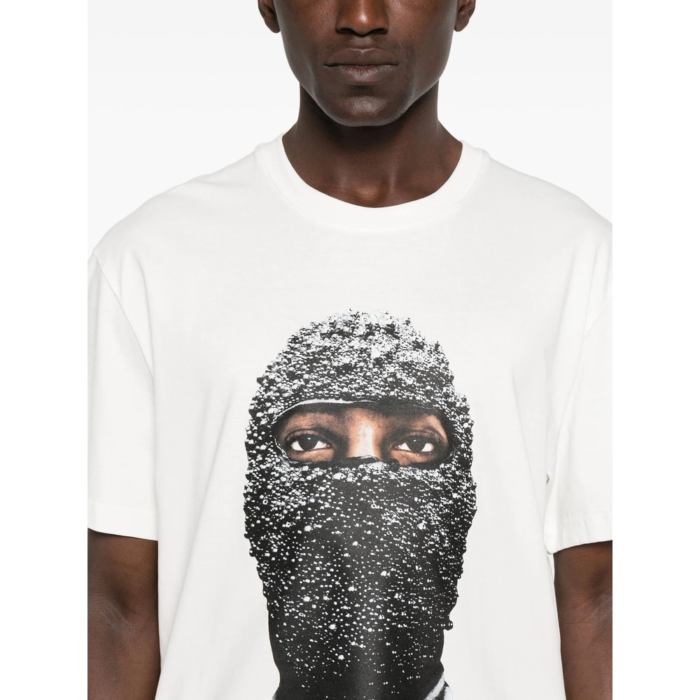 Ih Nom Uh Nit Graphic Print Crew Neck Short Sleeve T-shirt In White