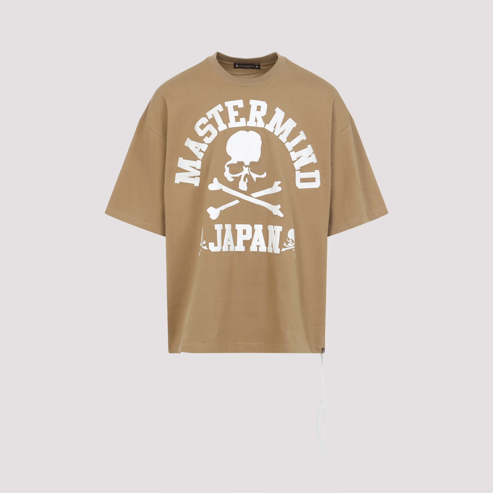 Mastermind Japan Mastermind Oversized Skull Graphic T-shirt In Neutral Cotton In Sand