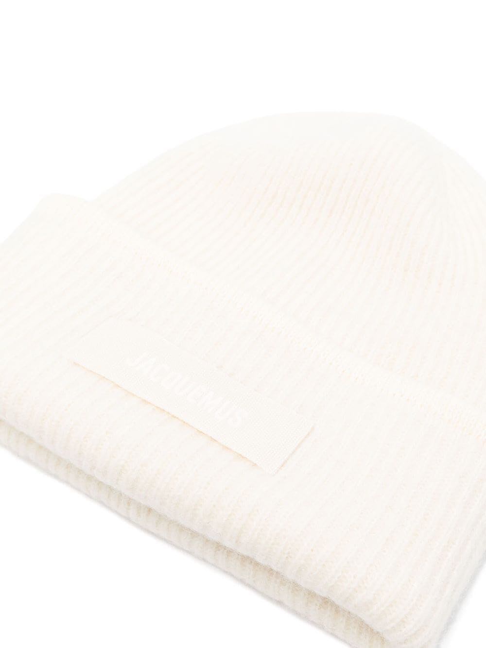 Shop Jacquemus Le Bonnet Gros Grain In Off White