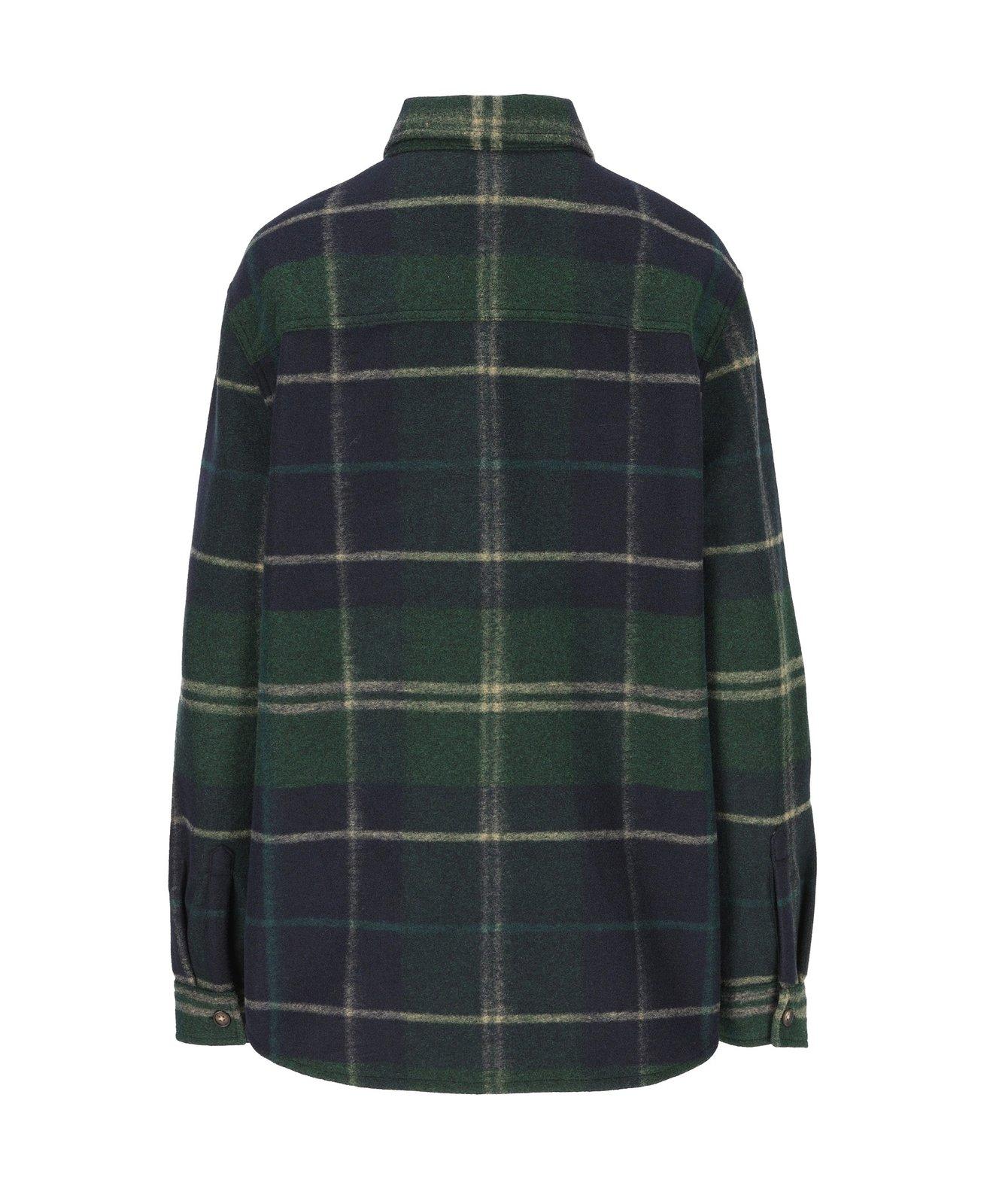 BARBOUR CHECKED LONG-SLEEVED OVERSHIRT 