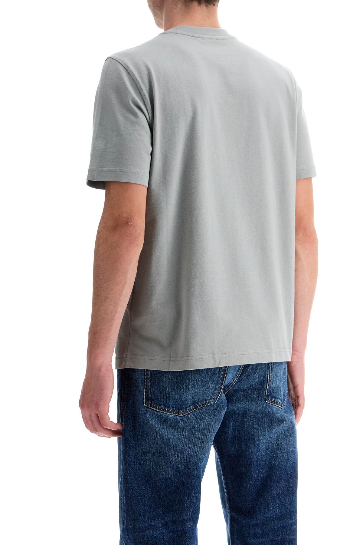 Diesel T-shirt Brodé En Coton In Medium/grey (grey)