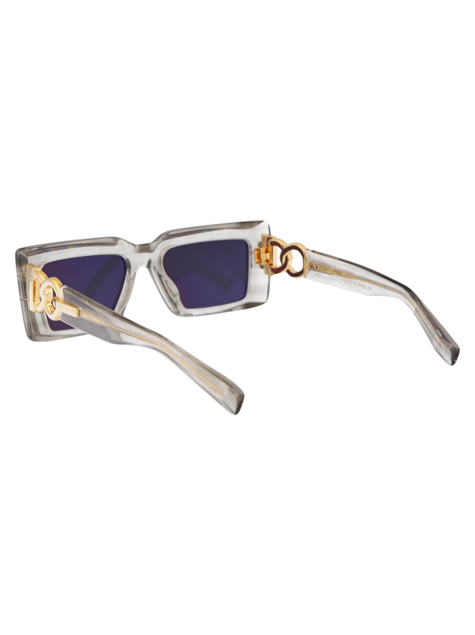 Shop Balmain Imperial Sunglasses In 145c Gry - Gld