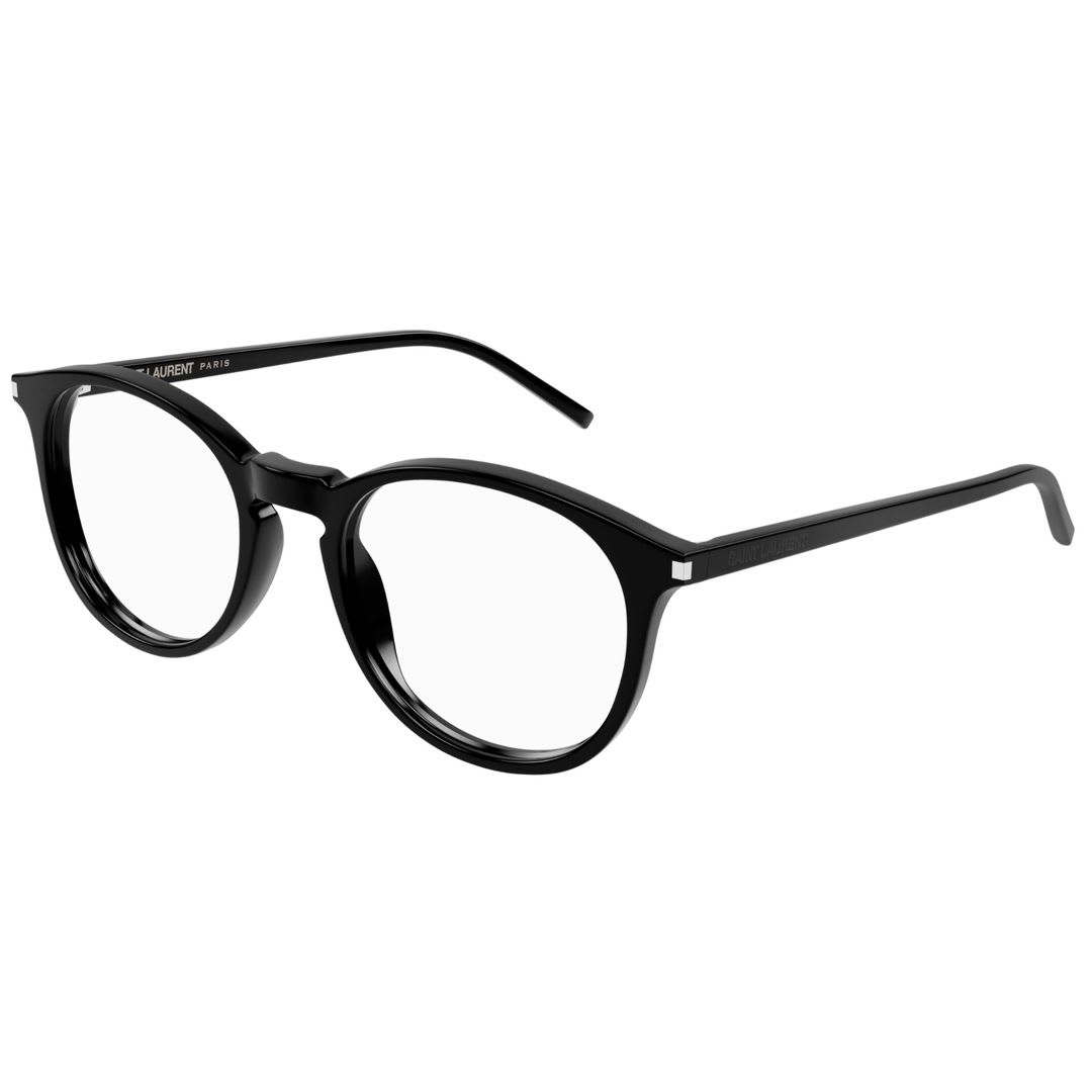 Saint Laurent Sl 106-001 Black-black-transparent In Black-black-transparent