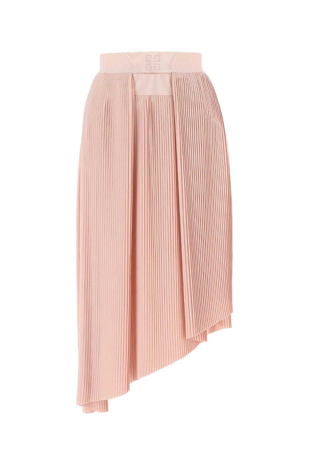 GIVENCHY ASYMMETRICAL PLEATED SKIRT 