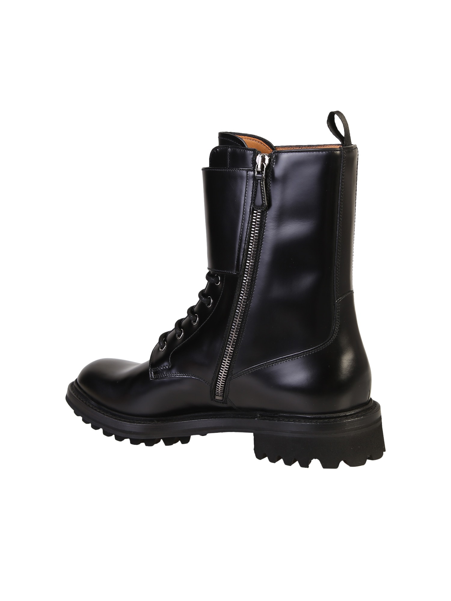 Shop Church's Lace Up Boots In Black