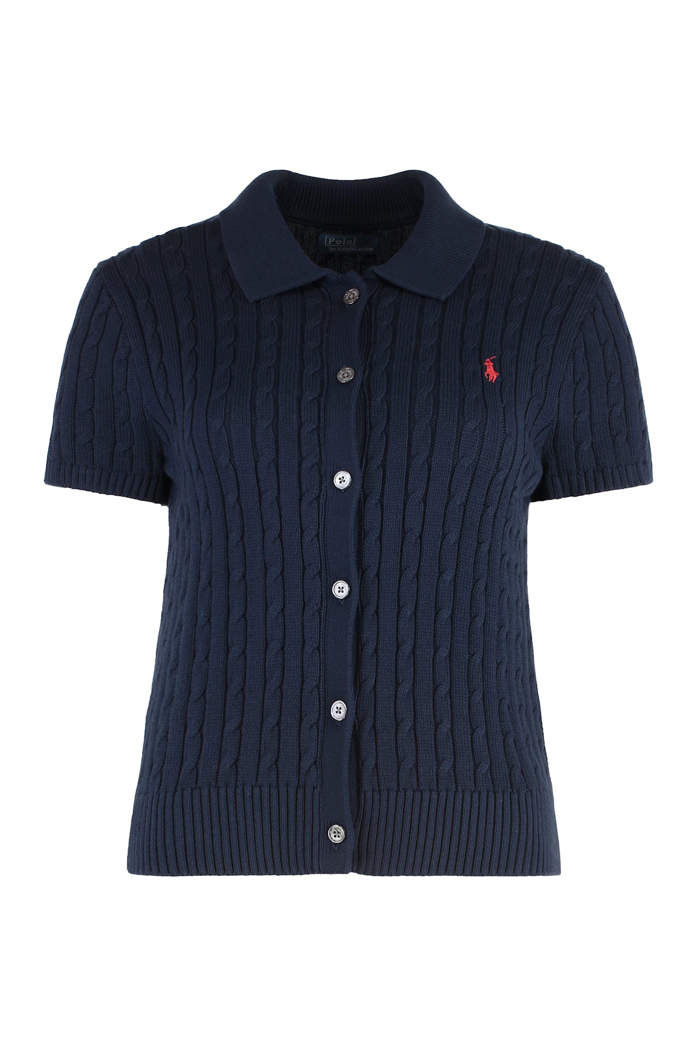 Polo Ralph Lauren Logo Detail Cotton Cardigan