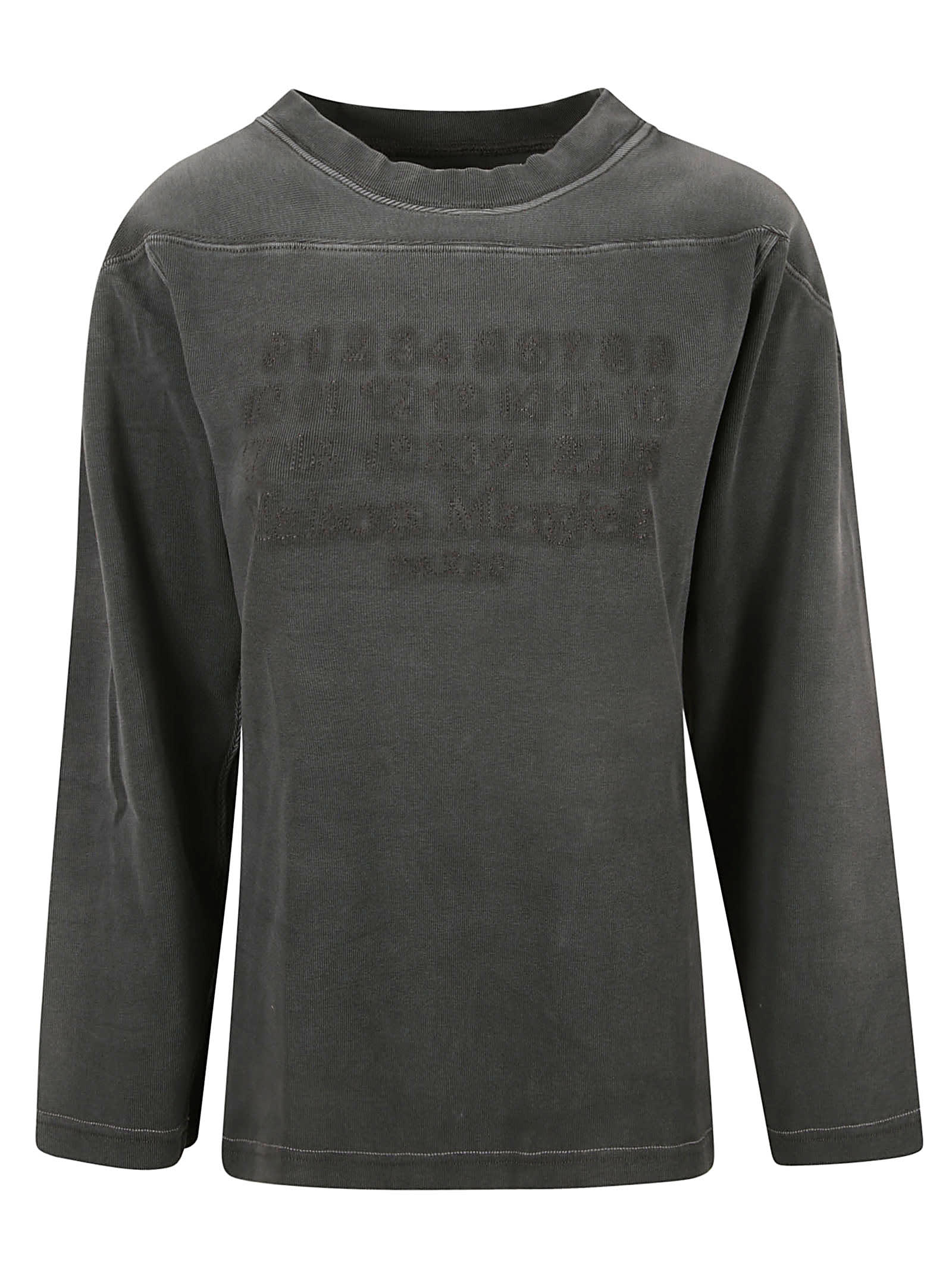 Maison Margiela Logo Sweatshirt In Black