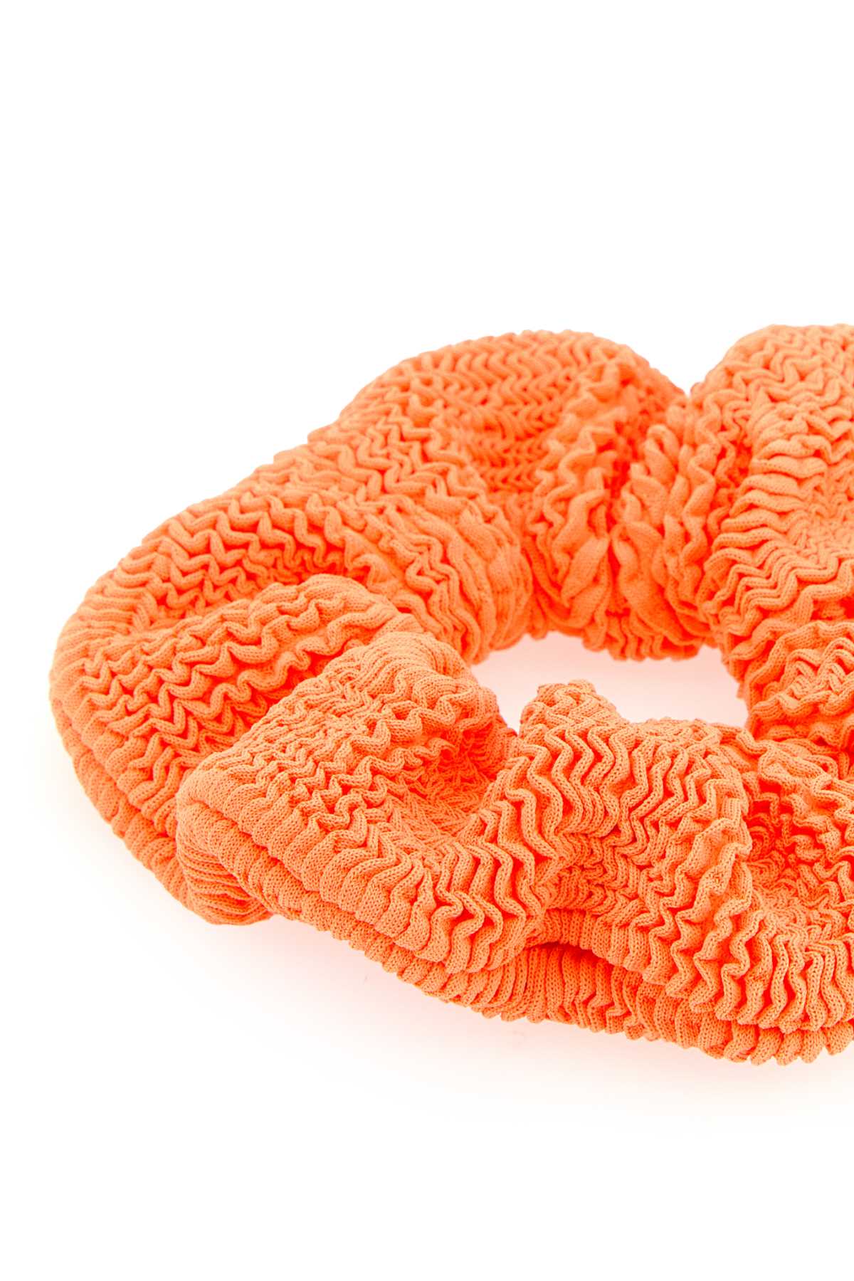Hunza G Orange Fabric Scrunchie