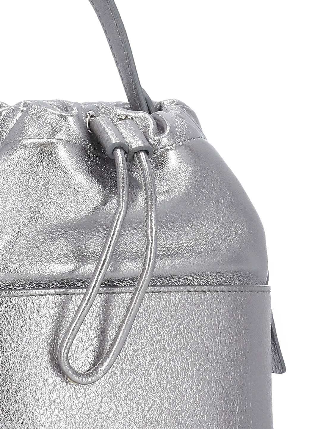 Shop Maison Margiela 5ac Bucket Bag In Silver