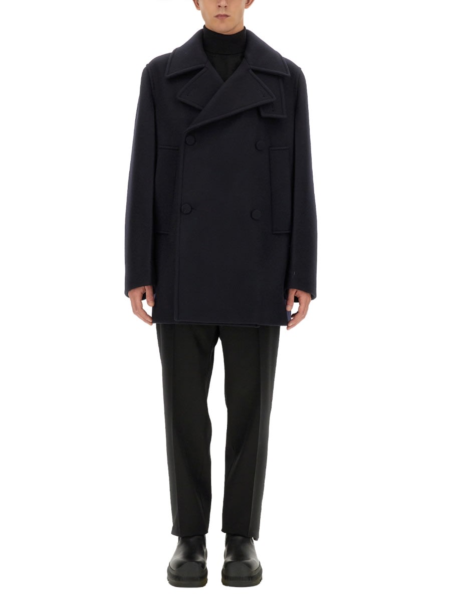 Shop Jil Sander Caban Jacket In Blue