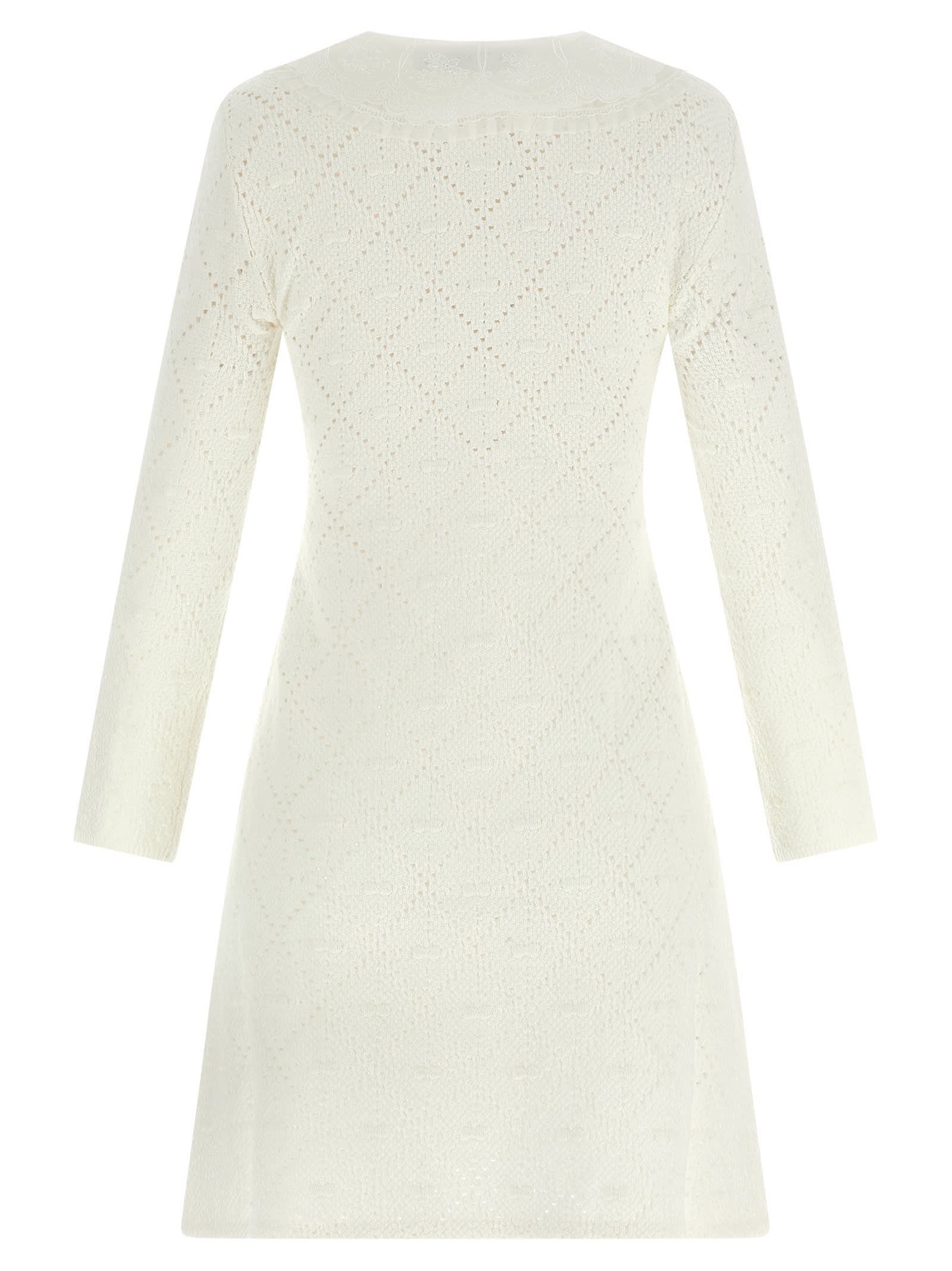 Self-portrait Lace Dress In White