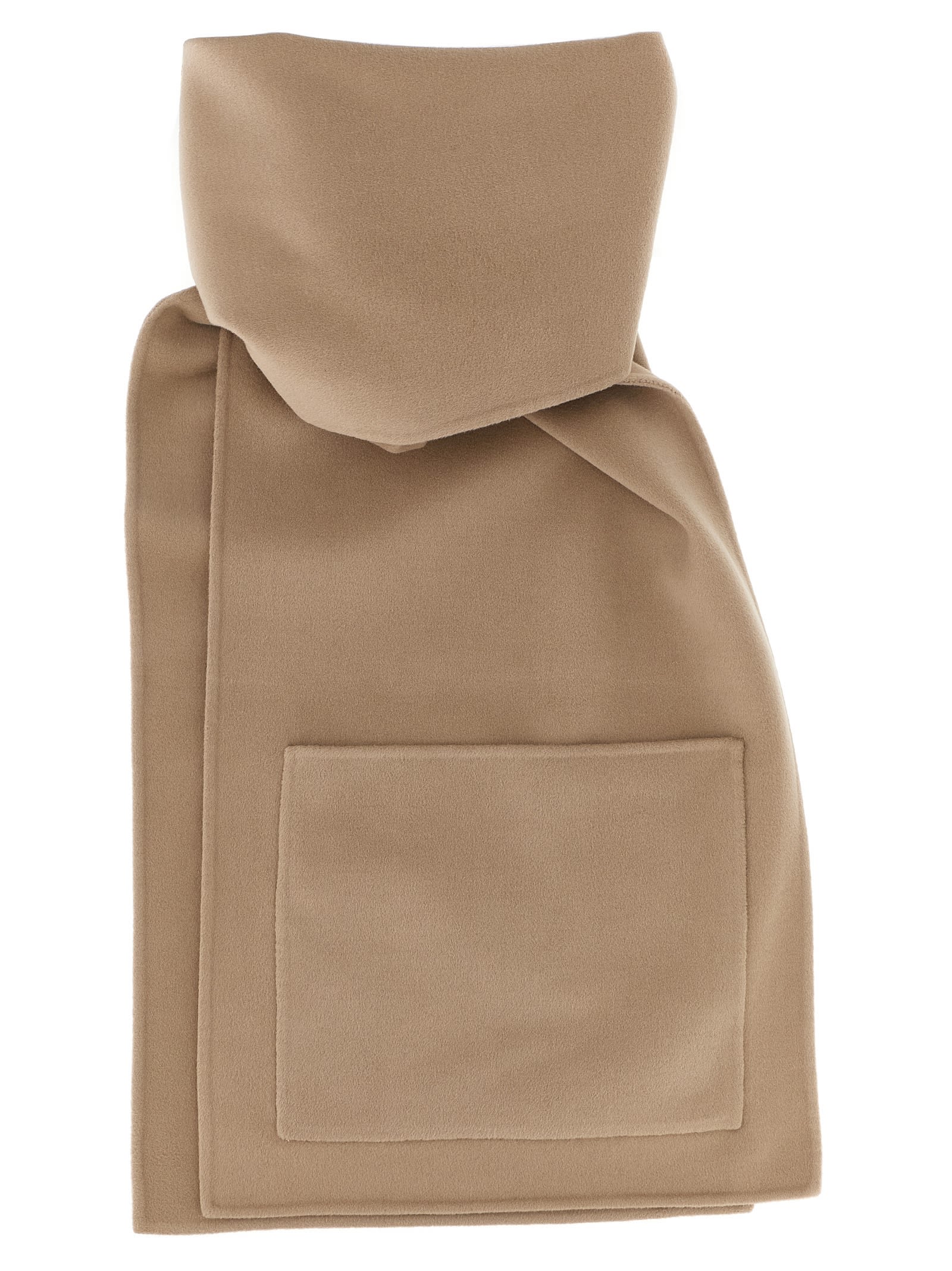 Alberta Ferretti Double Cloth Scarf Scarves And Foulards Beige In Brown