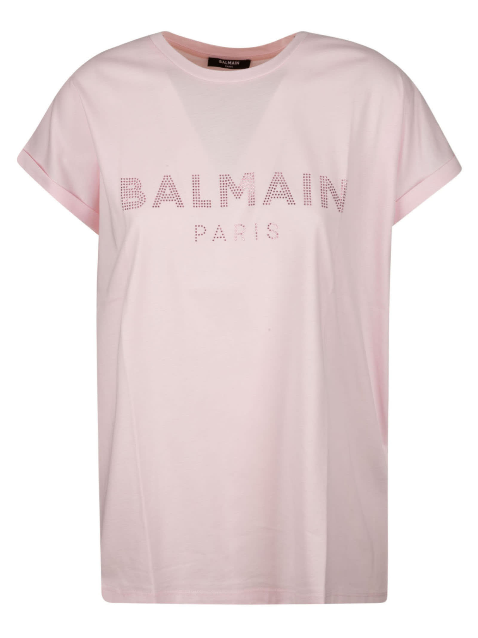 Balmain Regular Studded Logo T-shirt