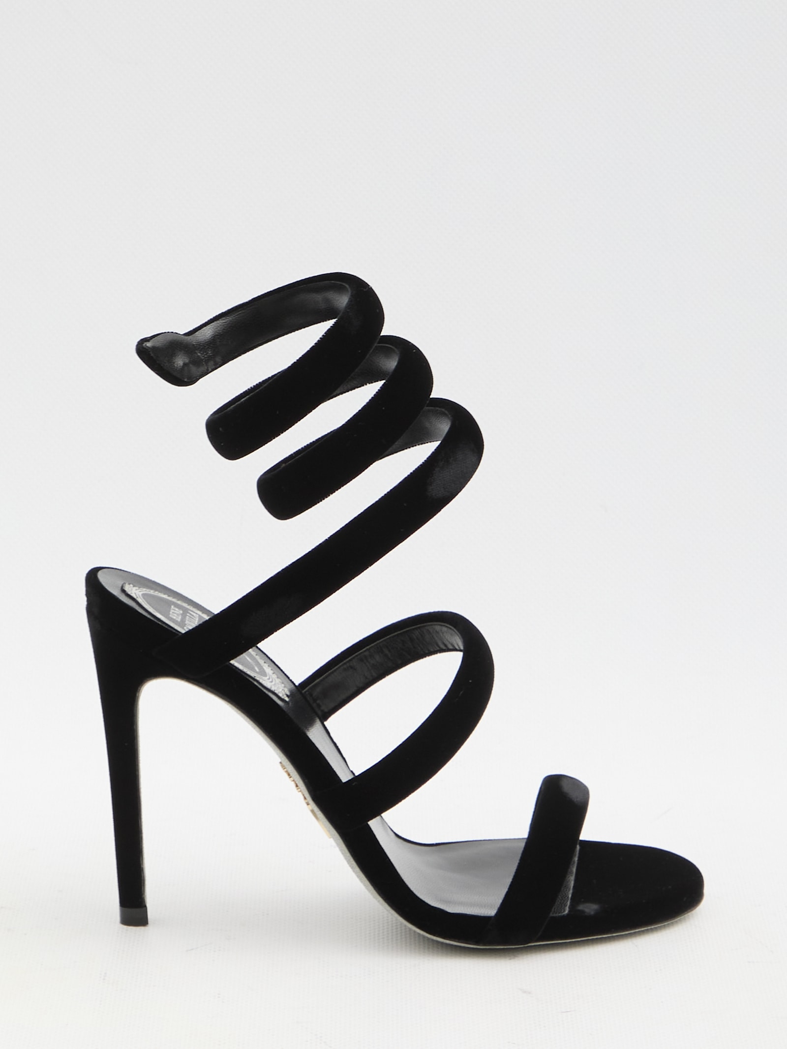 Shop René Caovilla Cleo Sandals In Black