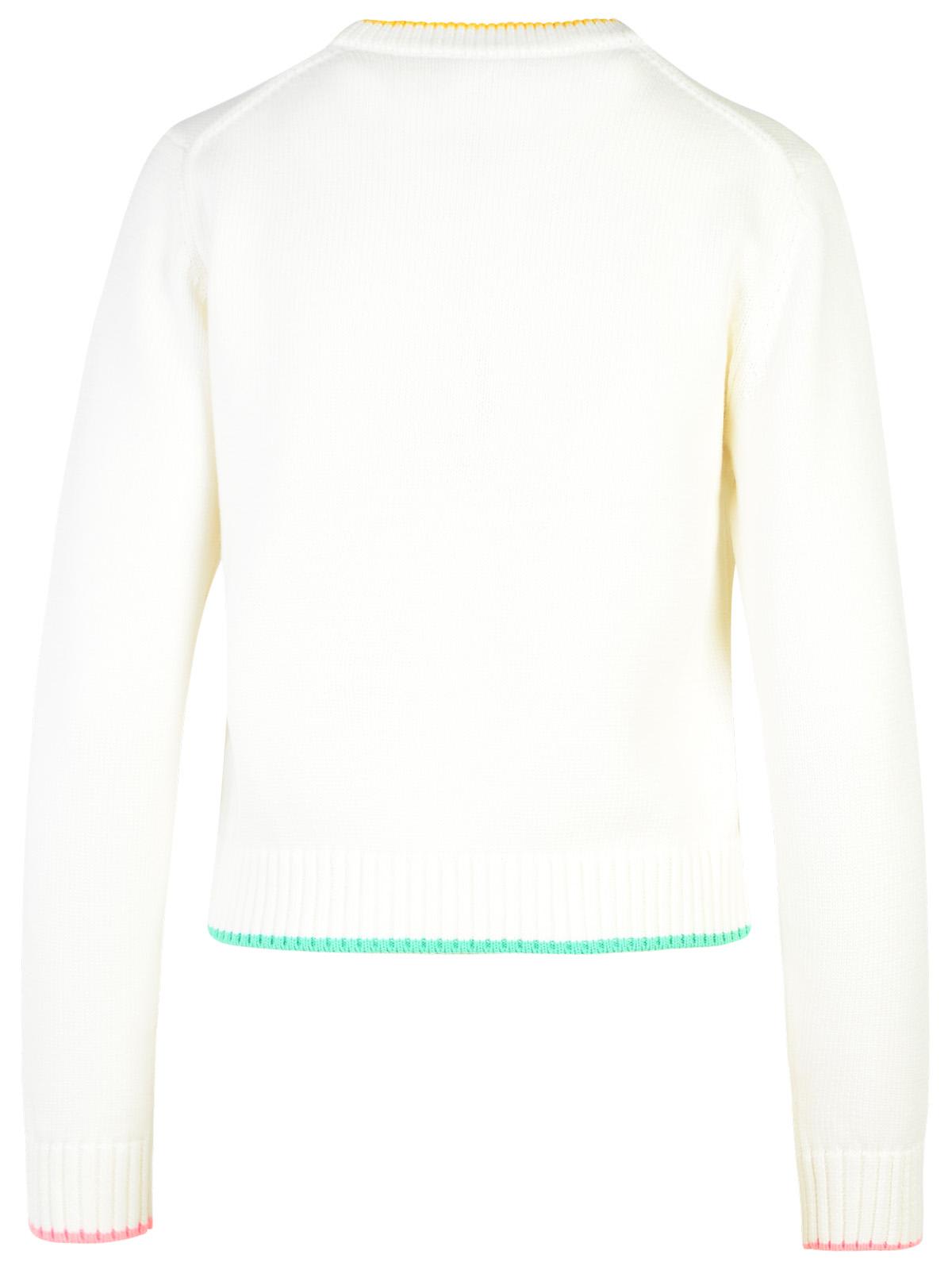 CASABLANCA WHITE COTTON SWEATER 