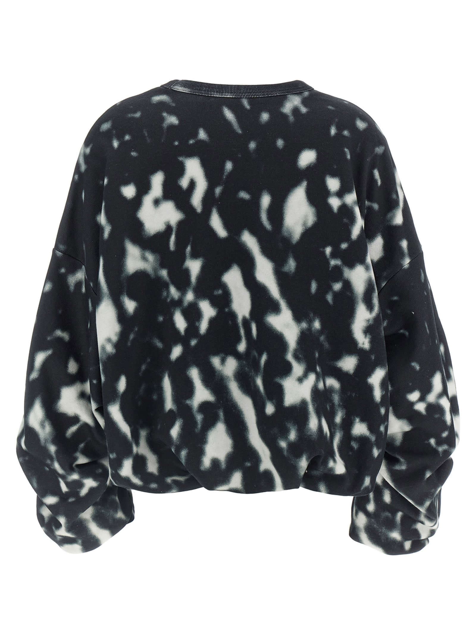 Shop Dries Van Noten Hannett Sweatshirt In White/black