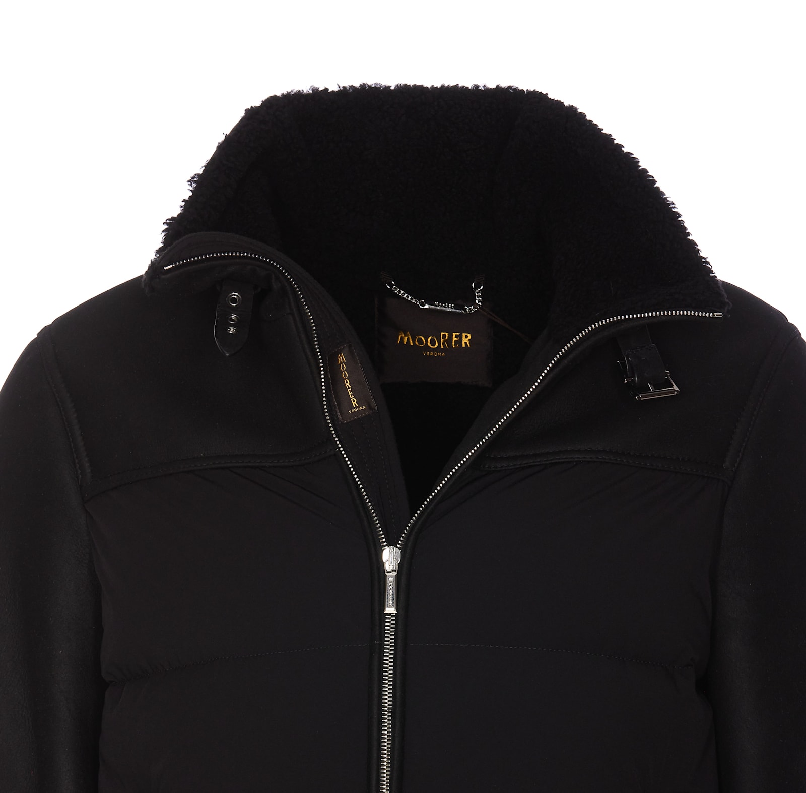 Shop Moorer Delfo Down Jacket In Nero