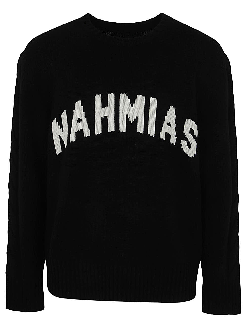 Shop Nahmias Intarsia Crewneck In Black
