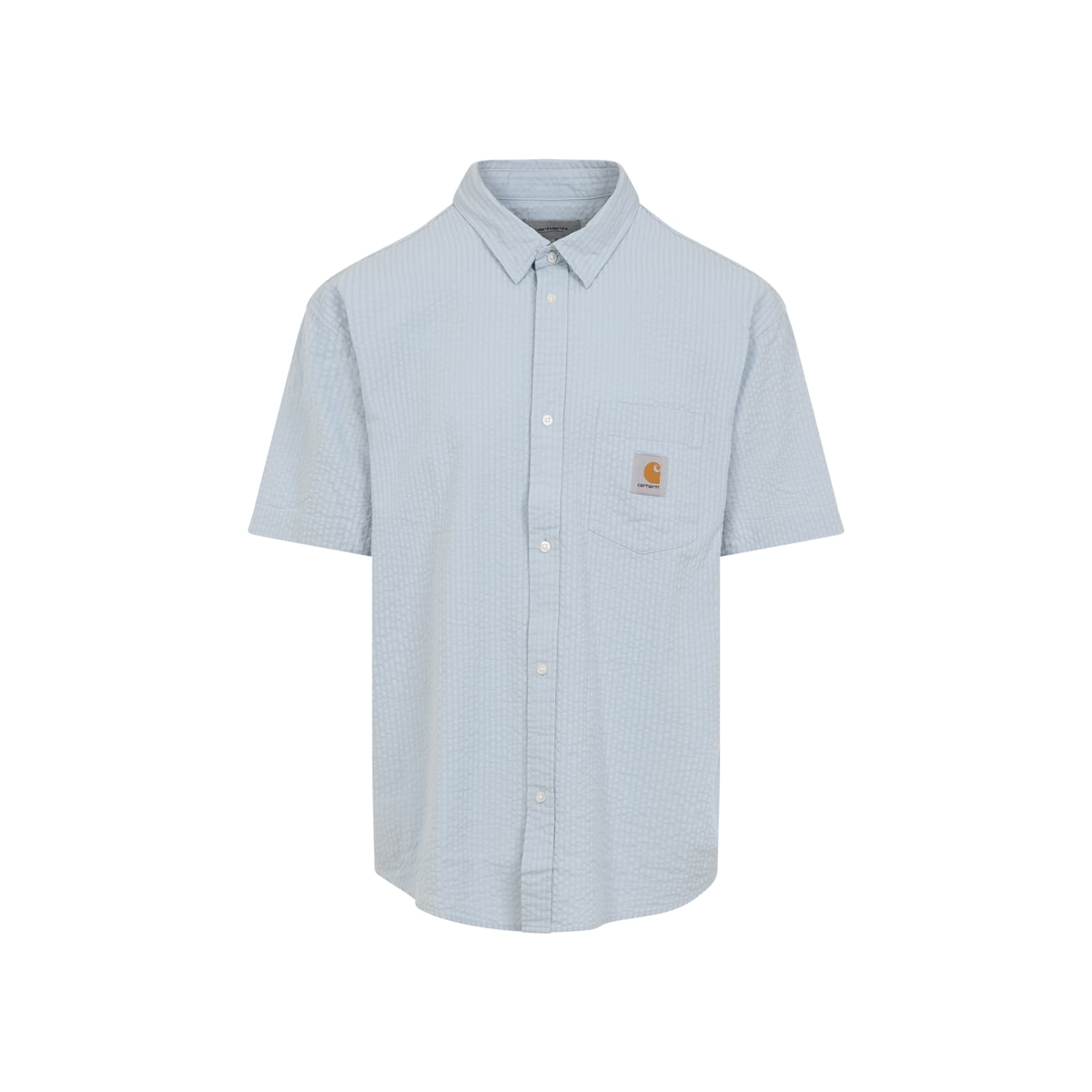Carhartt Short Sleeves Toland Shirt In Blue