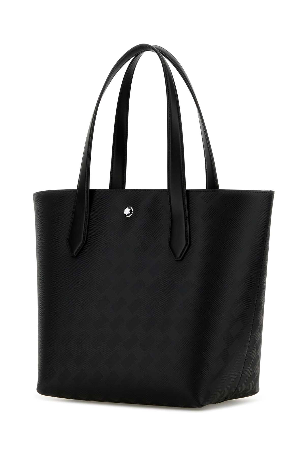 Shop Montblanc Black Leather Extreme 3.0 146 Shopping Bag In 000