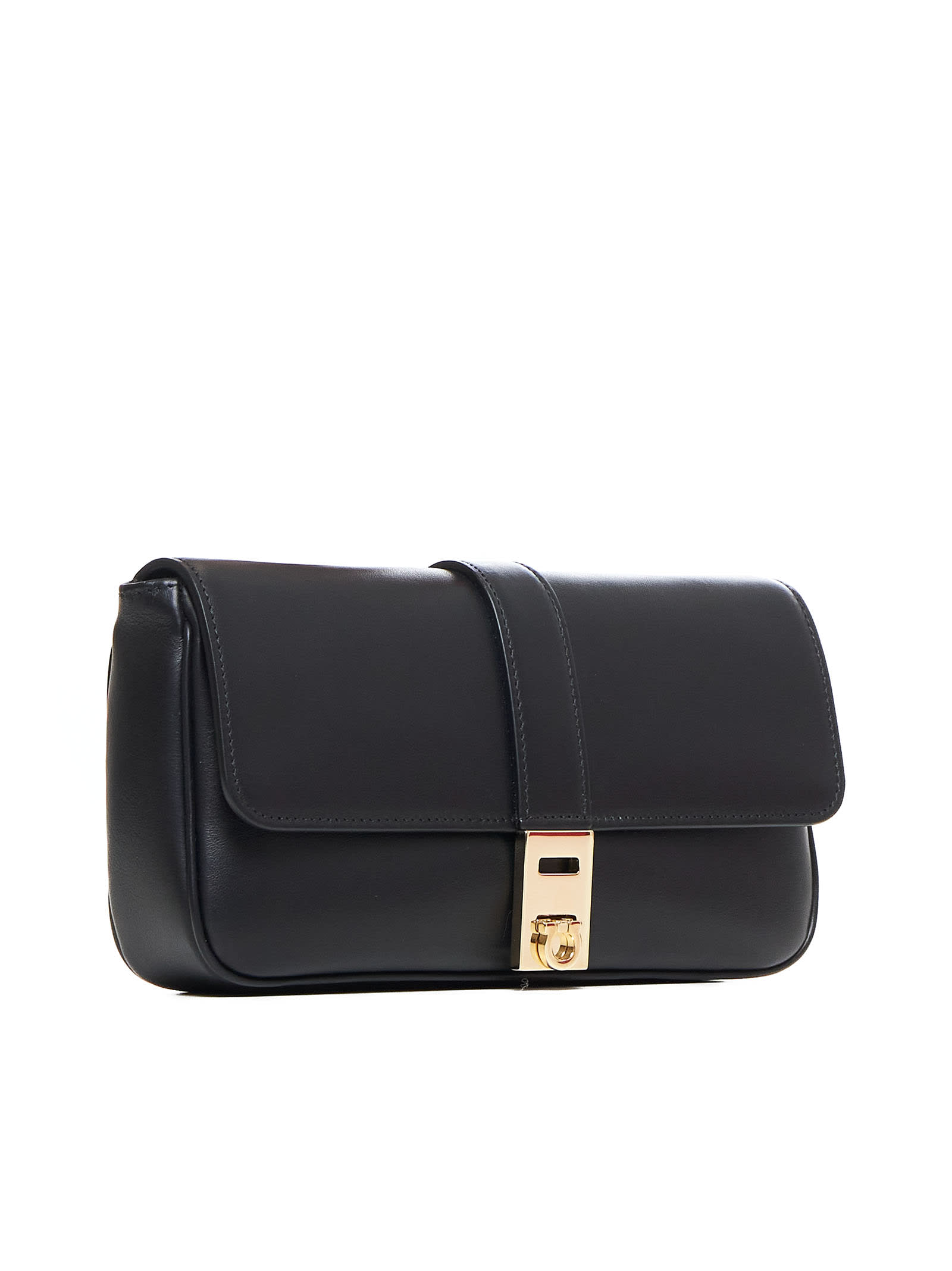 Shop Ferragamo Shoulder Bag In Nero || Nero || Nero