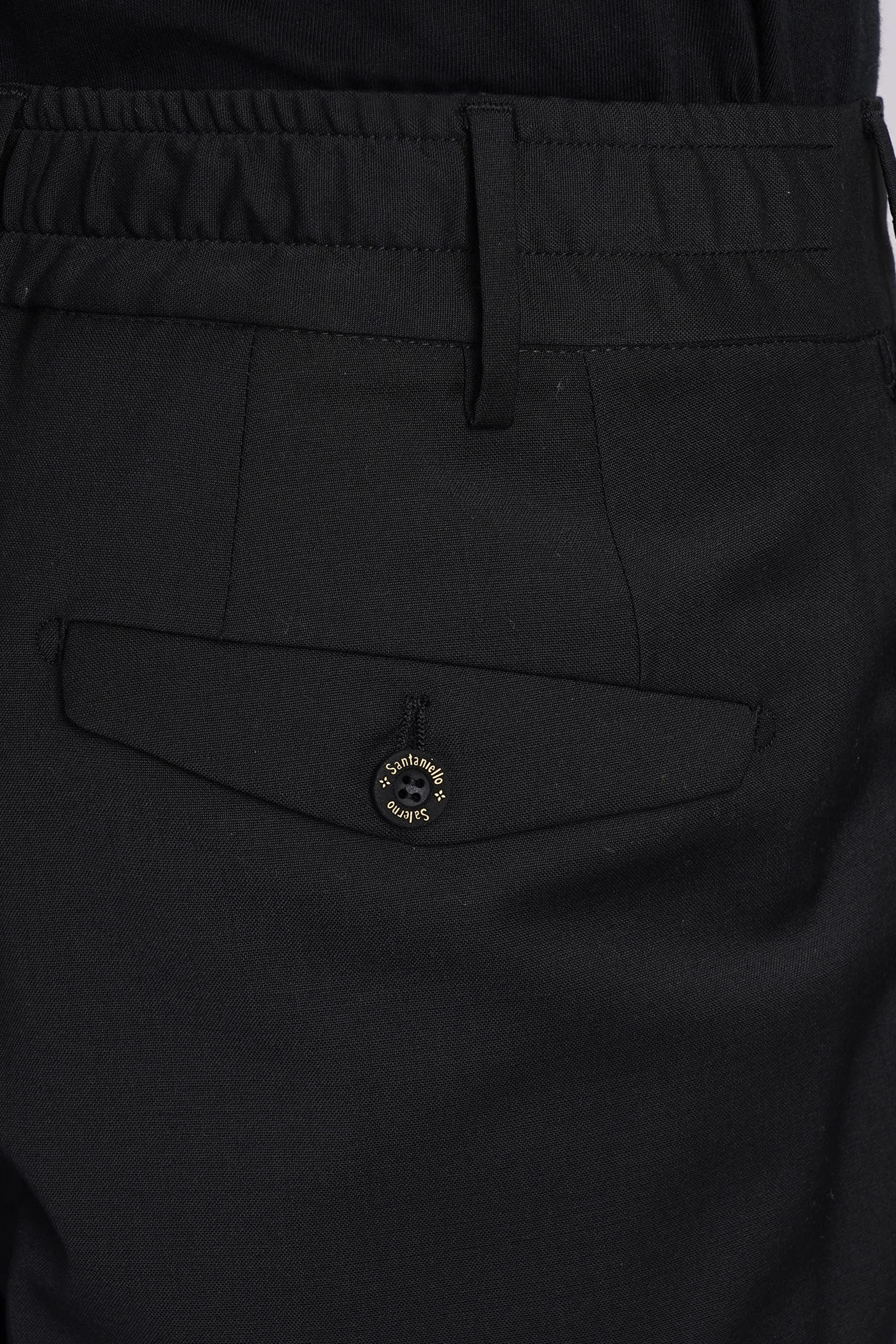 Shop Santaniello Pants In Black Polyester