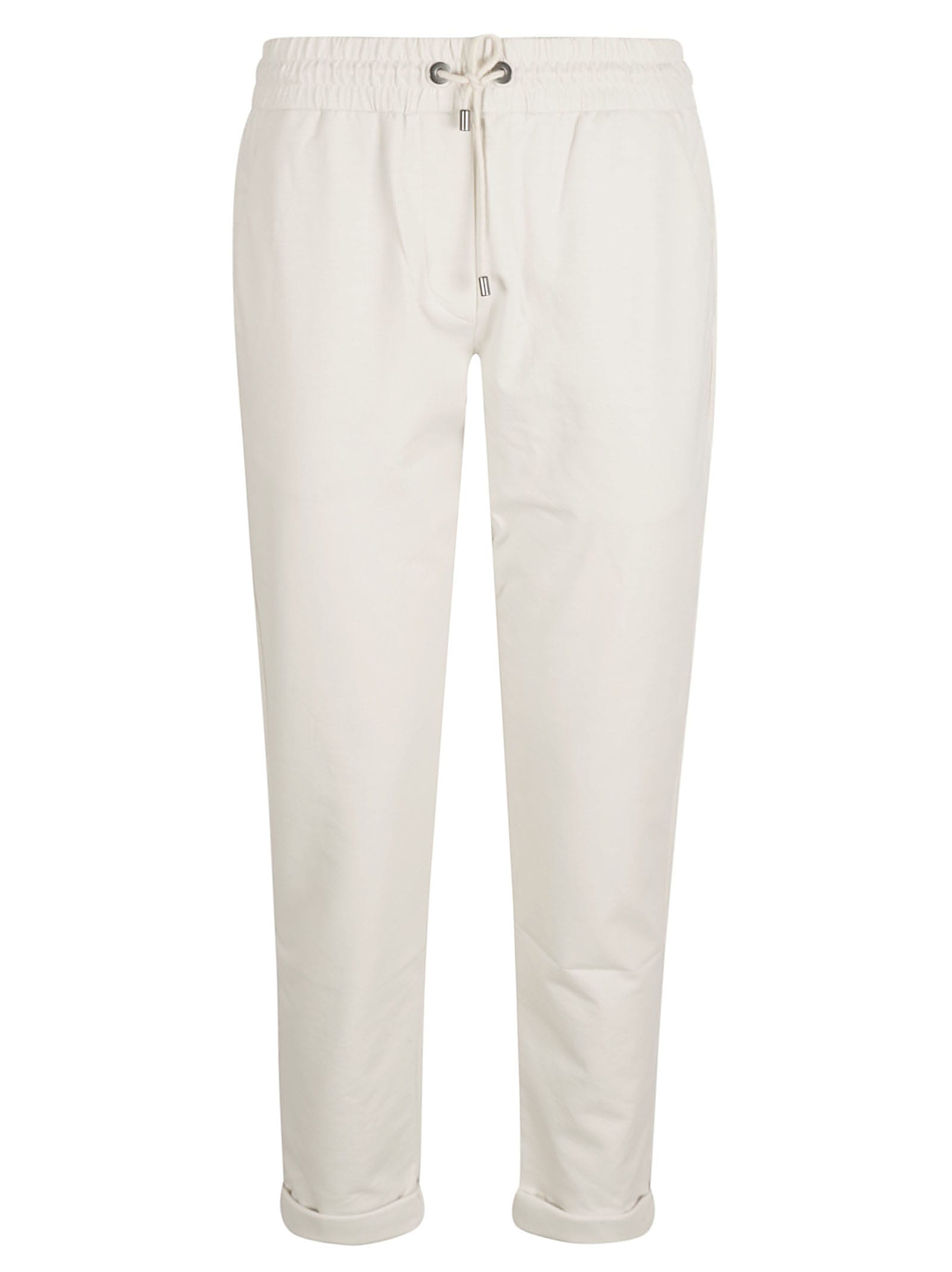 BRUNELLO CUCINELLI DRAWSTRING WAIST CROPPED TRACK trousers