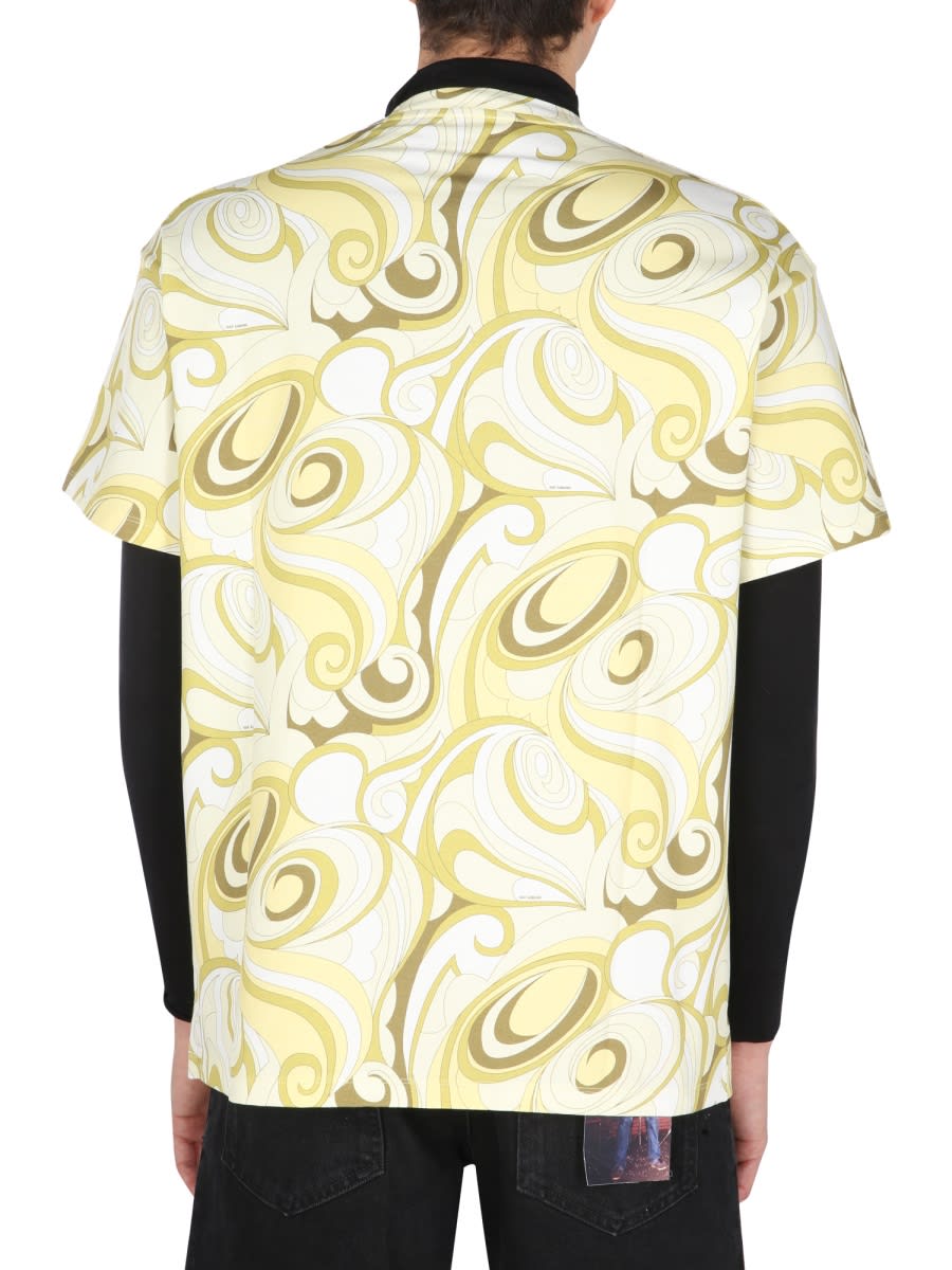 Raf Simons Men's Crew Neck T Shirt In Yellow