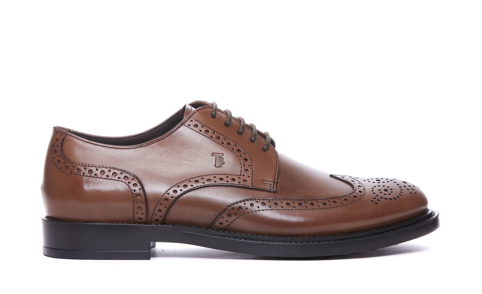 Shop Tod's Laced Up Shoes In Brown