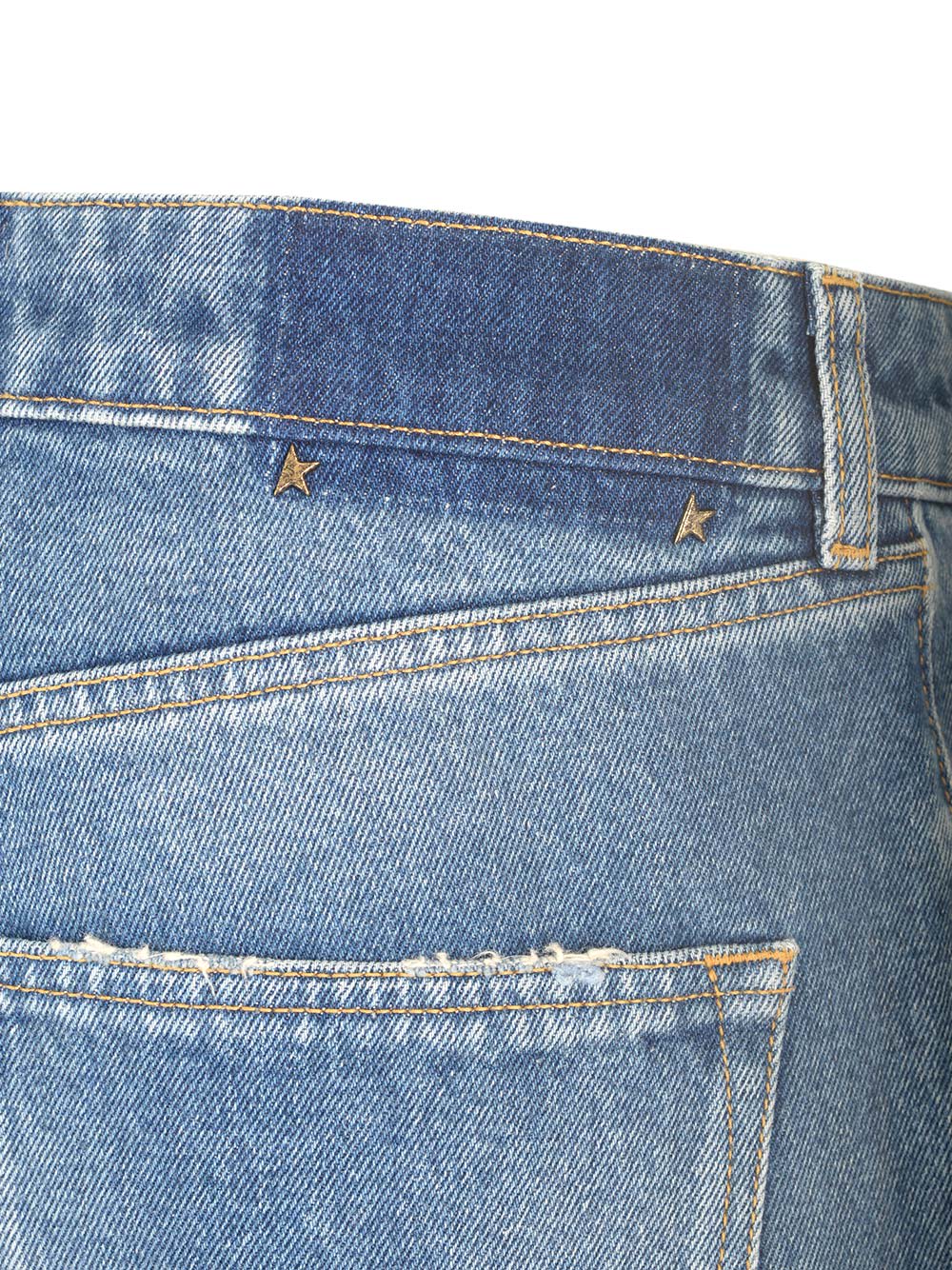 Shop Golden Goose Golden Happy Stone Washed Jeans In Denim