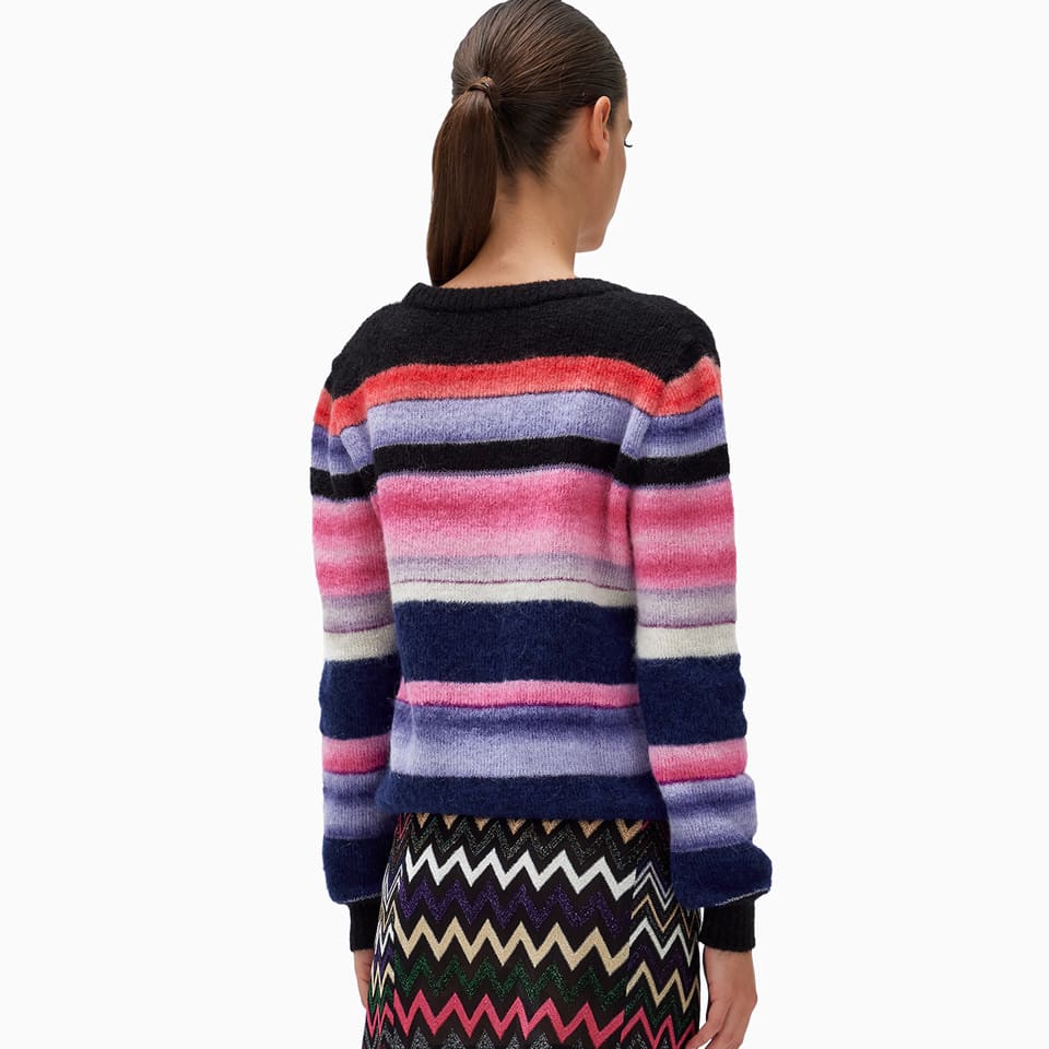 Shop Missoni Cardigan In Blu