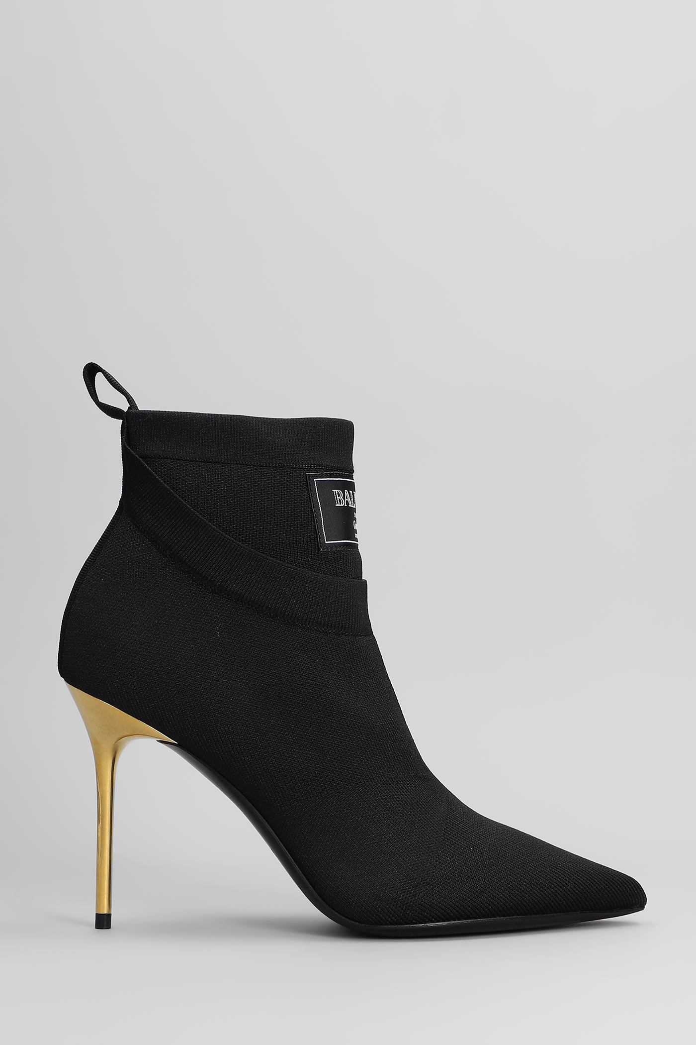 Ankle Boot High Heels Ankle Boots In Black Cotton