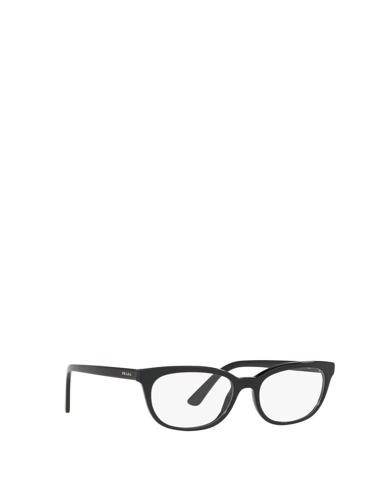 PRADA OVAL FRAME GLASSES 