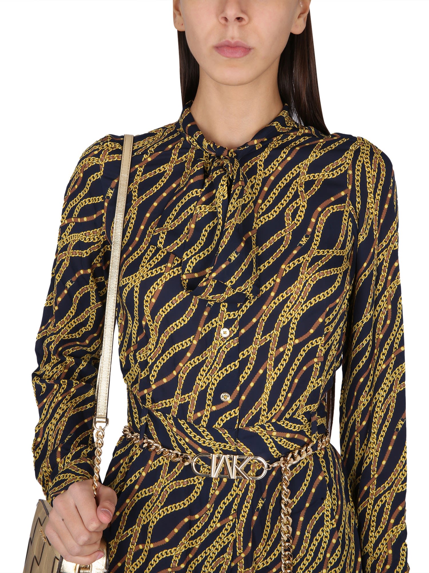 MICHAEL MICHAEL KORS CHAIN PRINT JUMPSUIT